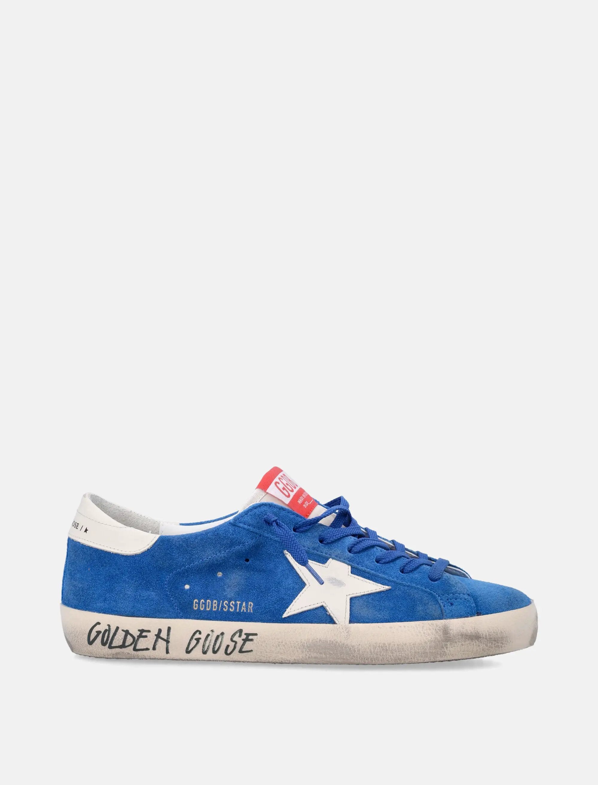 Super Star Blue Sneakers Golden goose – Гарантія оригінальності – боковий вид