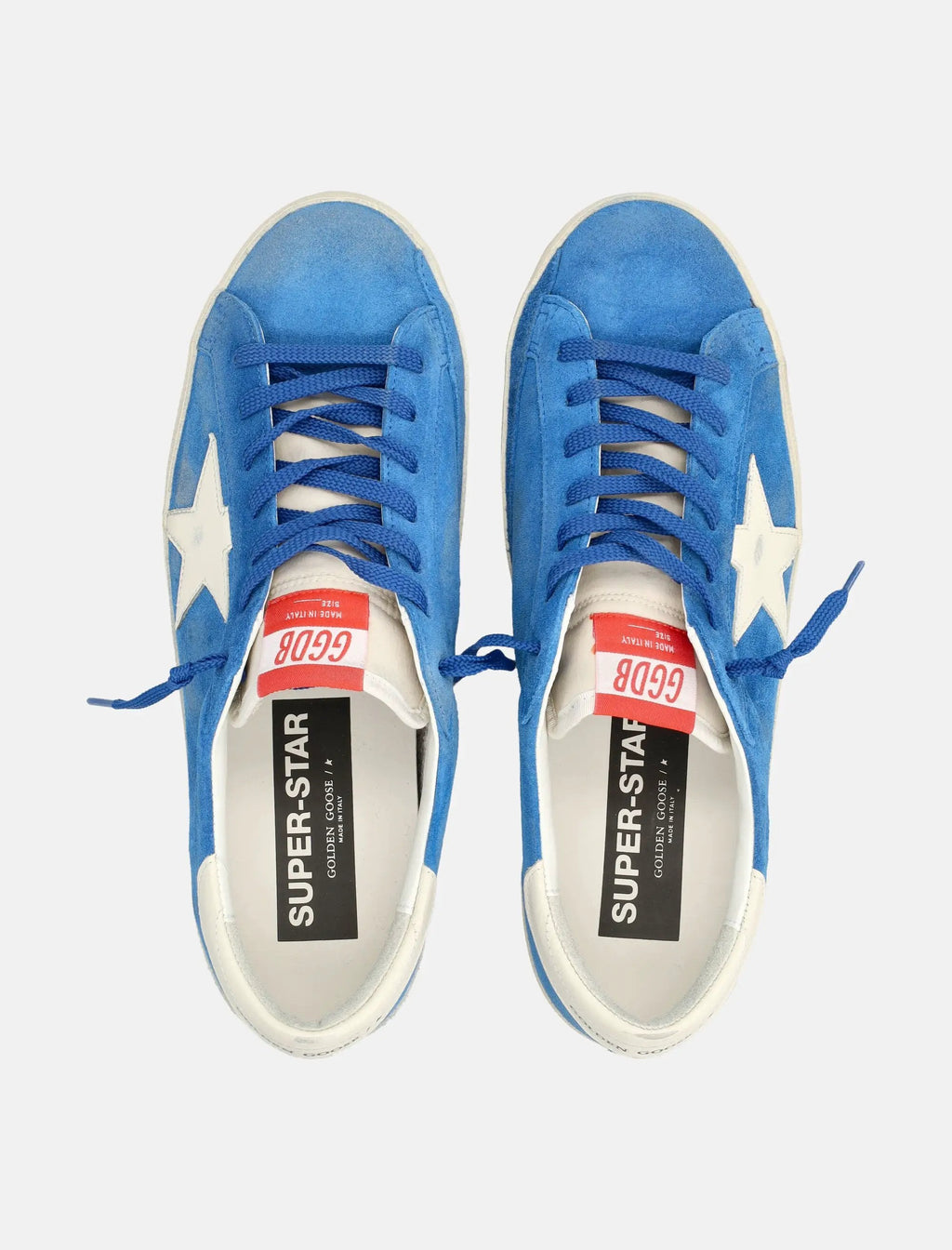 Super Star Blue Sneakers Golden goose – Гарантія оригінальності – вид ззаду