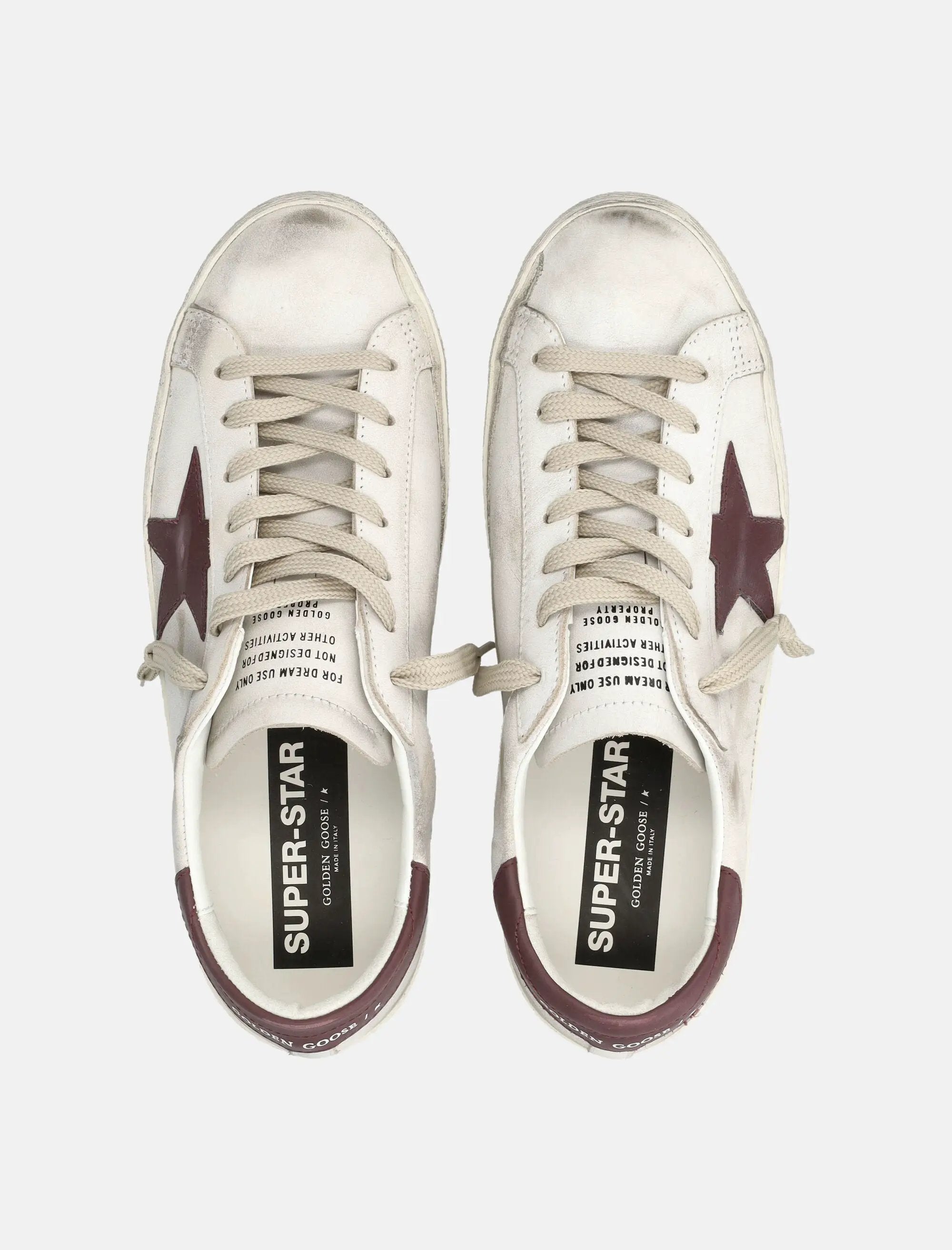 Super Star Sneakers White And Red Golden goose оригінал – Купити в Україні – вид ззаду