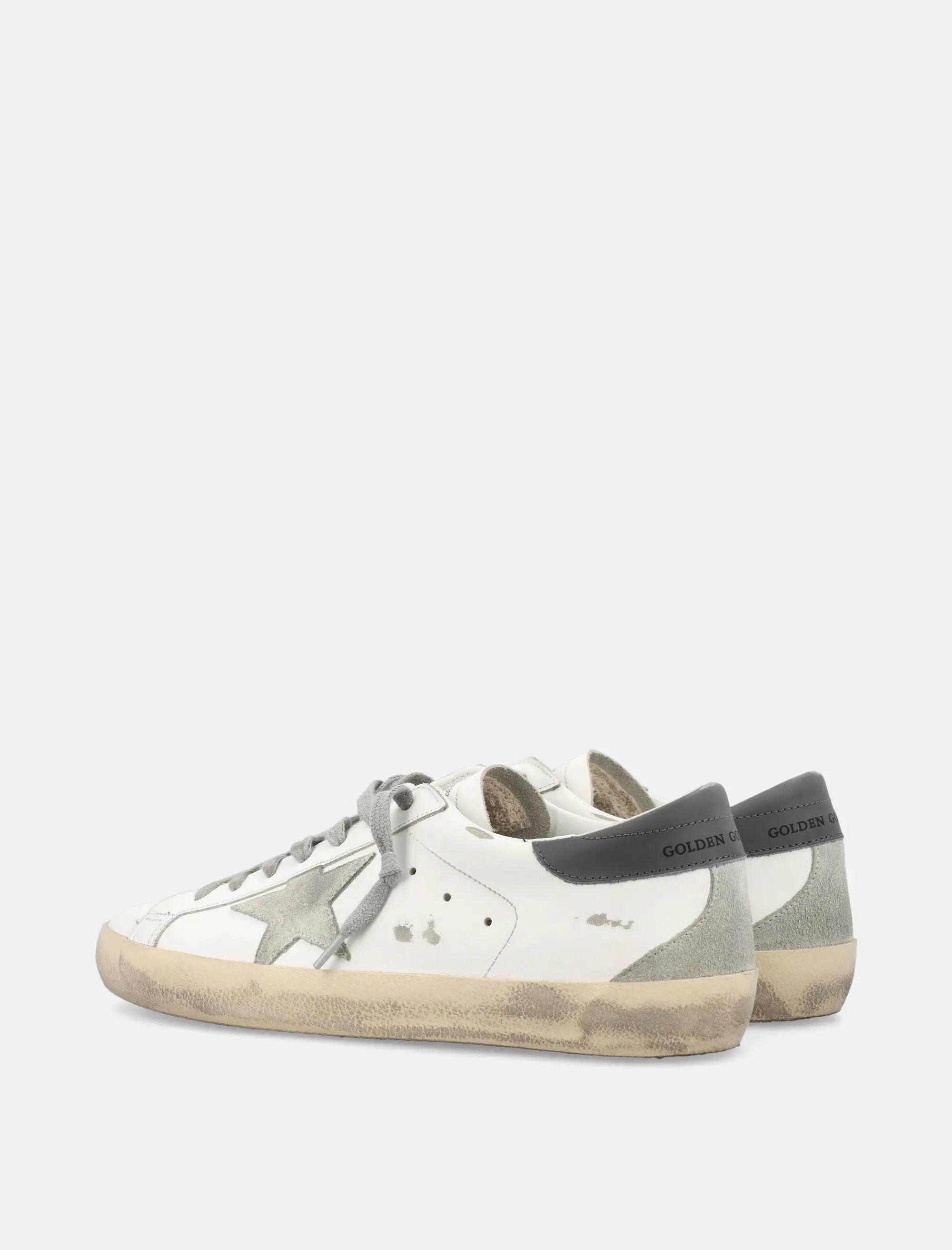 Super Star White And Gray Leather Sneaker Golden goose – Гарантія оригінальності – збільшений вид