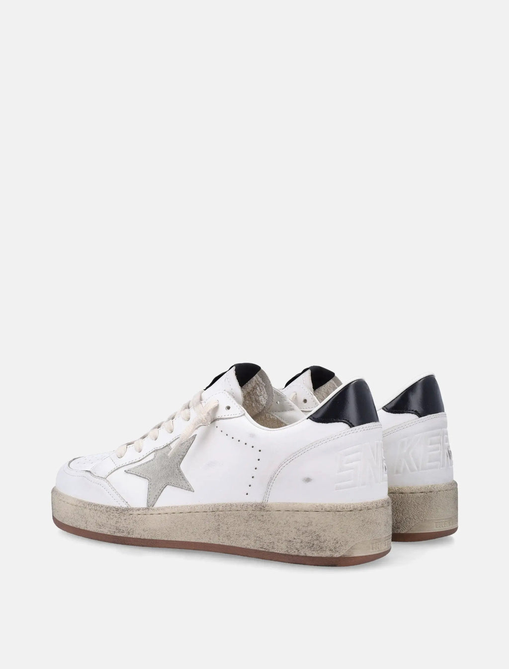 Ball Star White And Gray Leather Sneaker Golden goose оригінал – Купити в Україні – збільшений вид