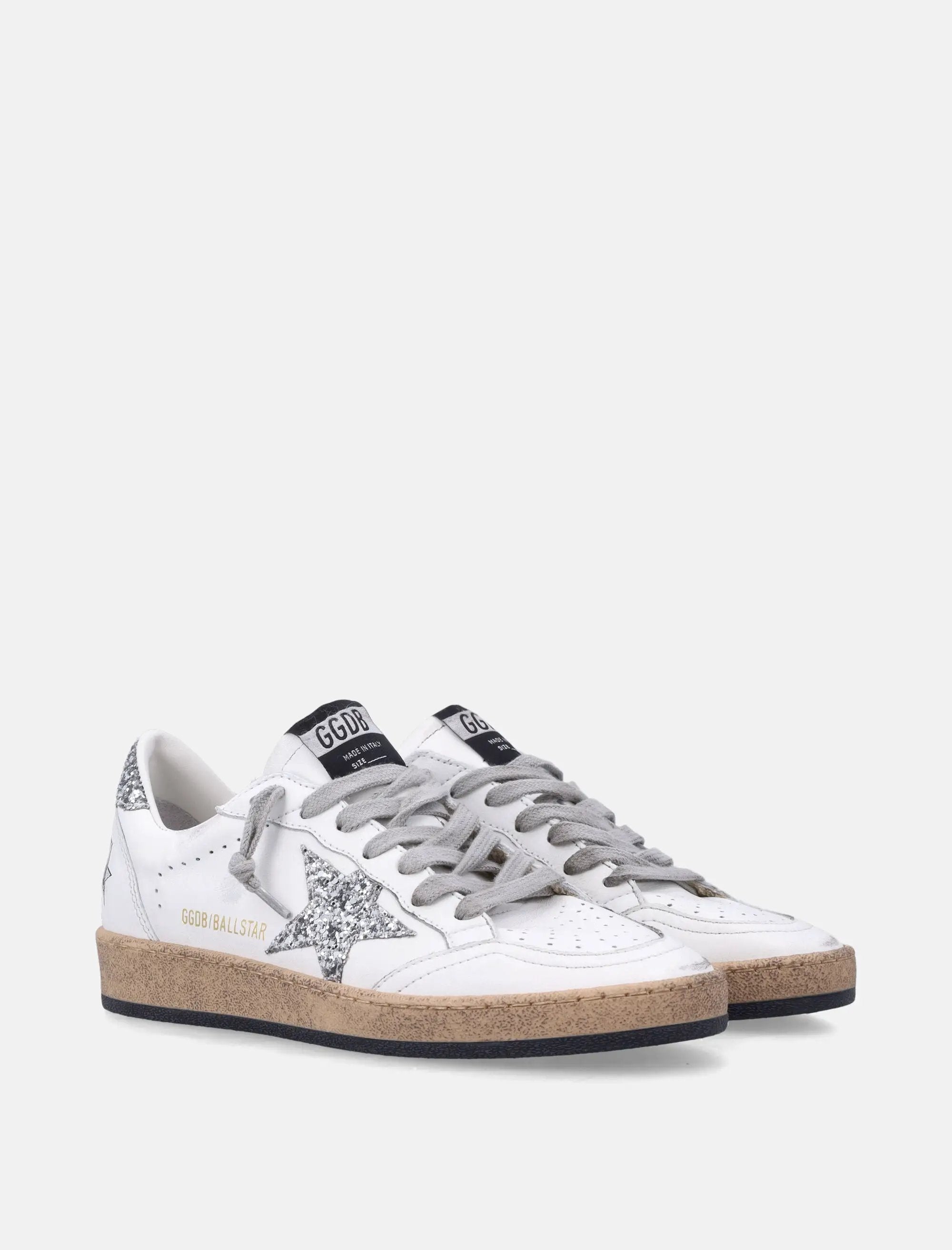 Оригінальна Womens Ball Star Sneakers With Glitter Star Golden goose – детальний вид