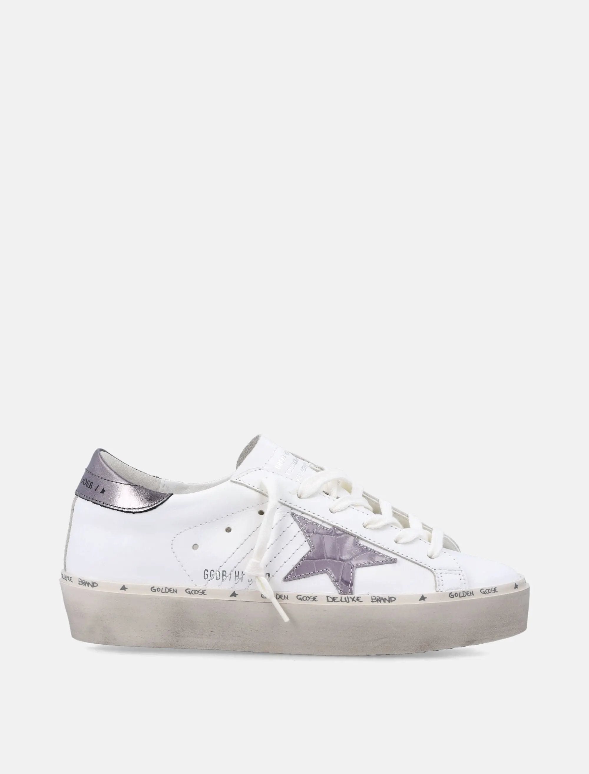 Hi Star White Sneakers Golden goose – Гарантія оригінальності – боковий вид