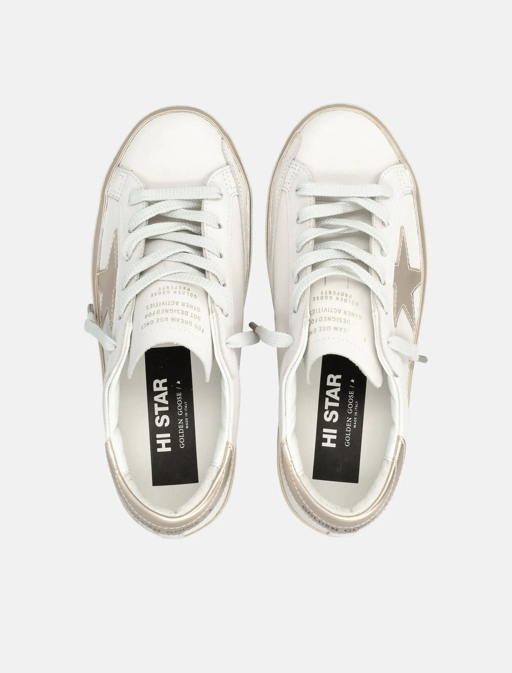 Hi Star White Sneakers Golden goose – Гарантія оригінальності – вид ззаду
