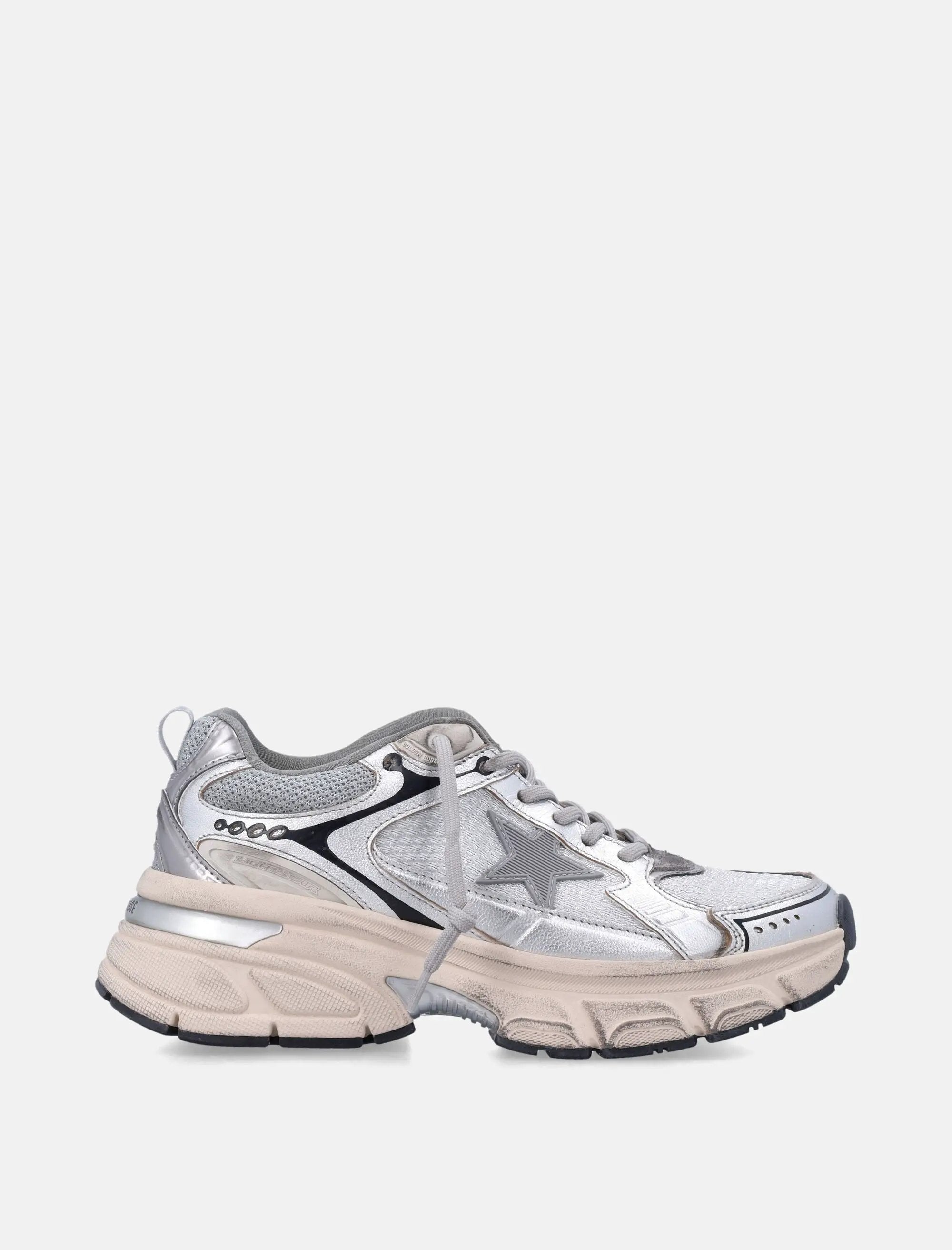 Lightstar Womens Mesh And Nappa Sneakers Golden goose – Гарантія оригінальності – боковий вид