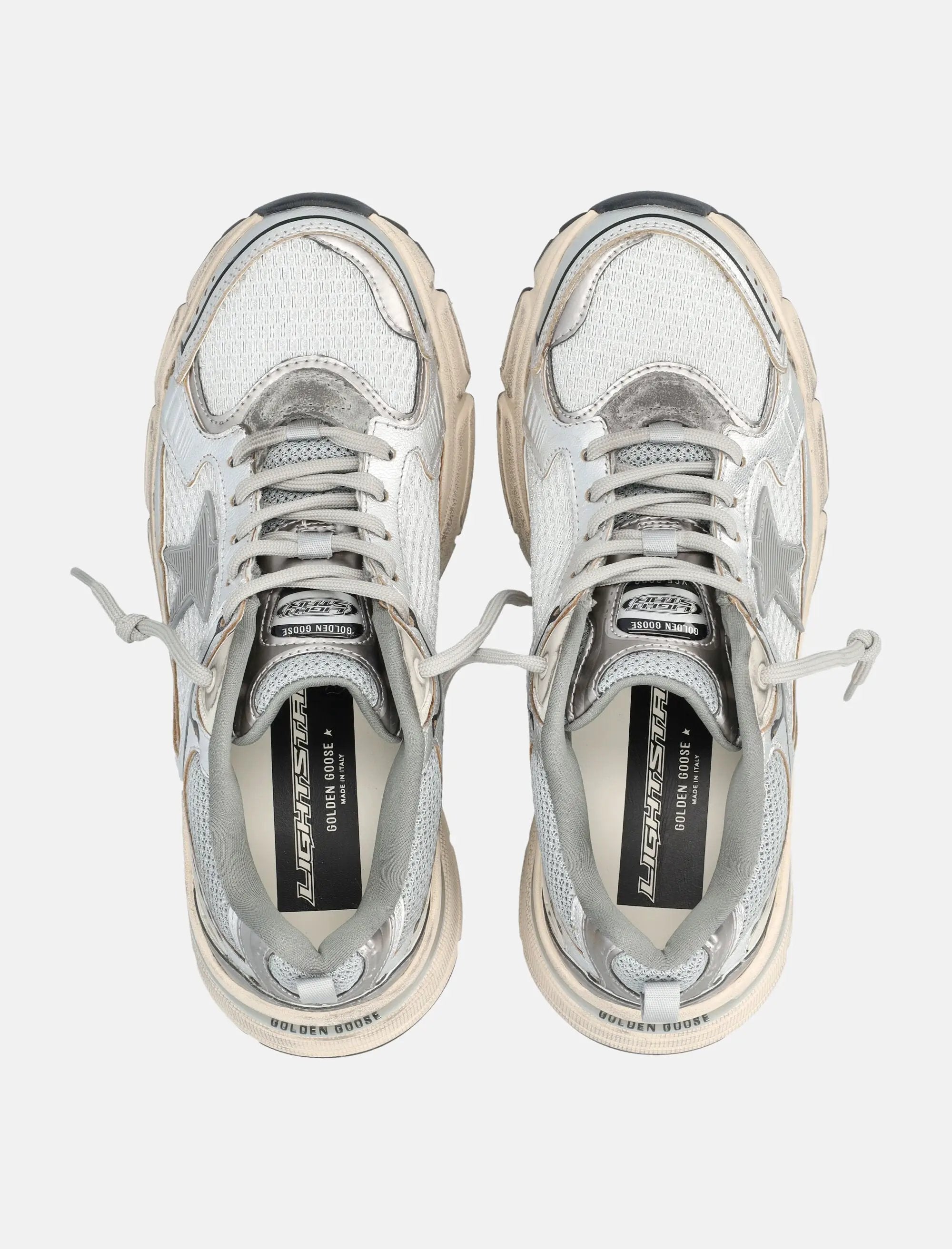 Lightstar Womens Mesh And Nappa Sneakers Golden goose – Гарантія оригінальності – вид ззаду