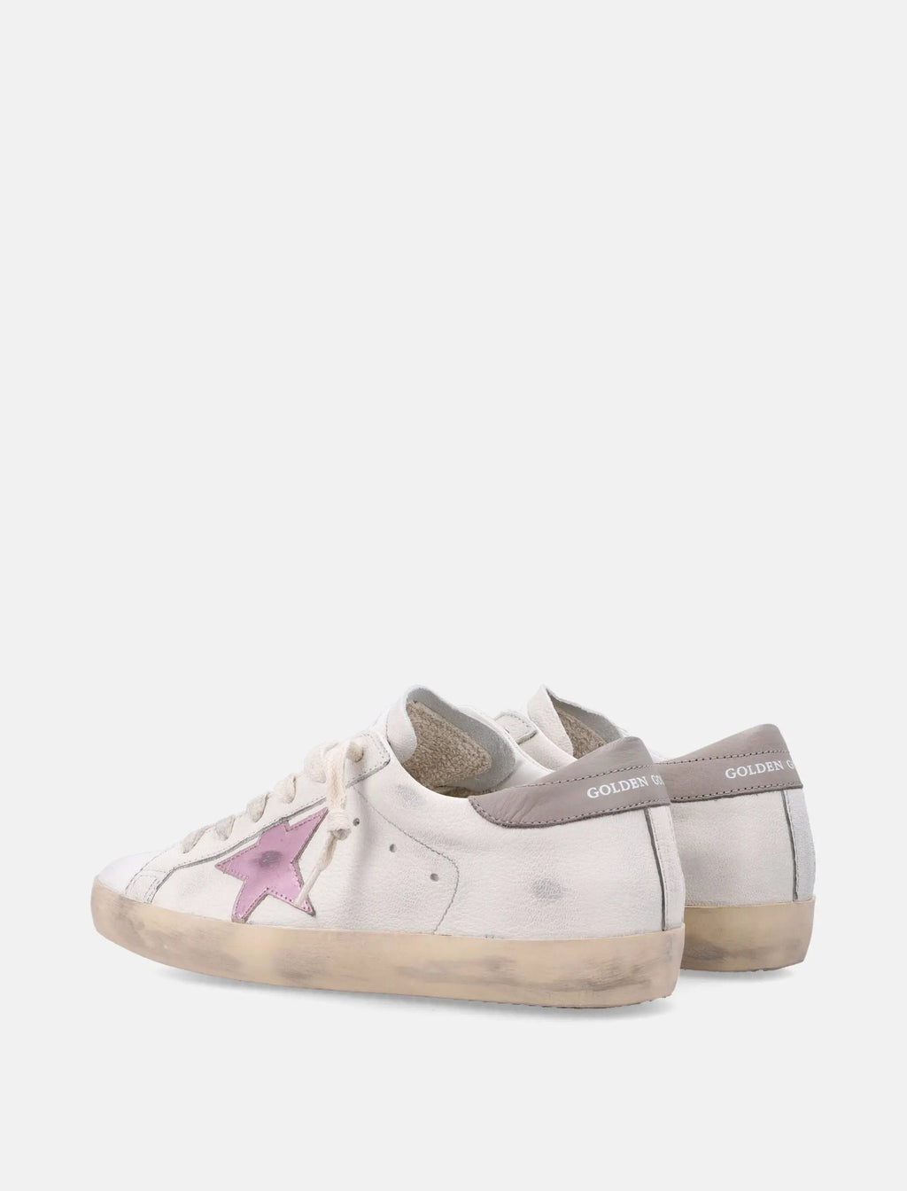 Super Star White Nappa Womans Sneakers With Pink Metallic Star Golden goose оригінал – Купити в Україні – збільшений вид