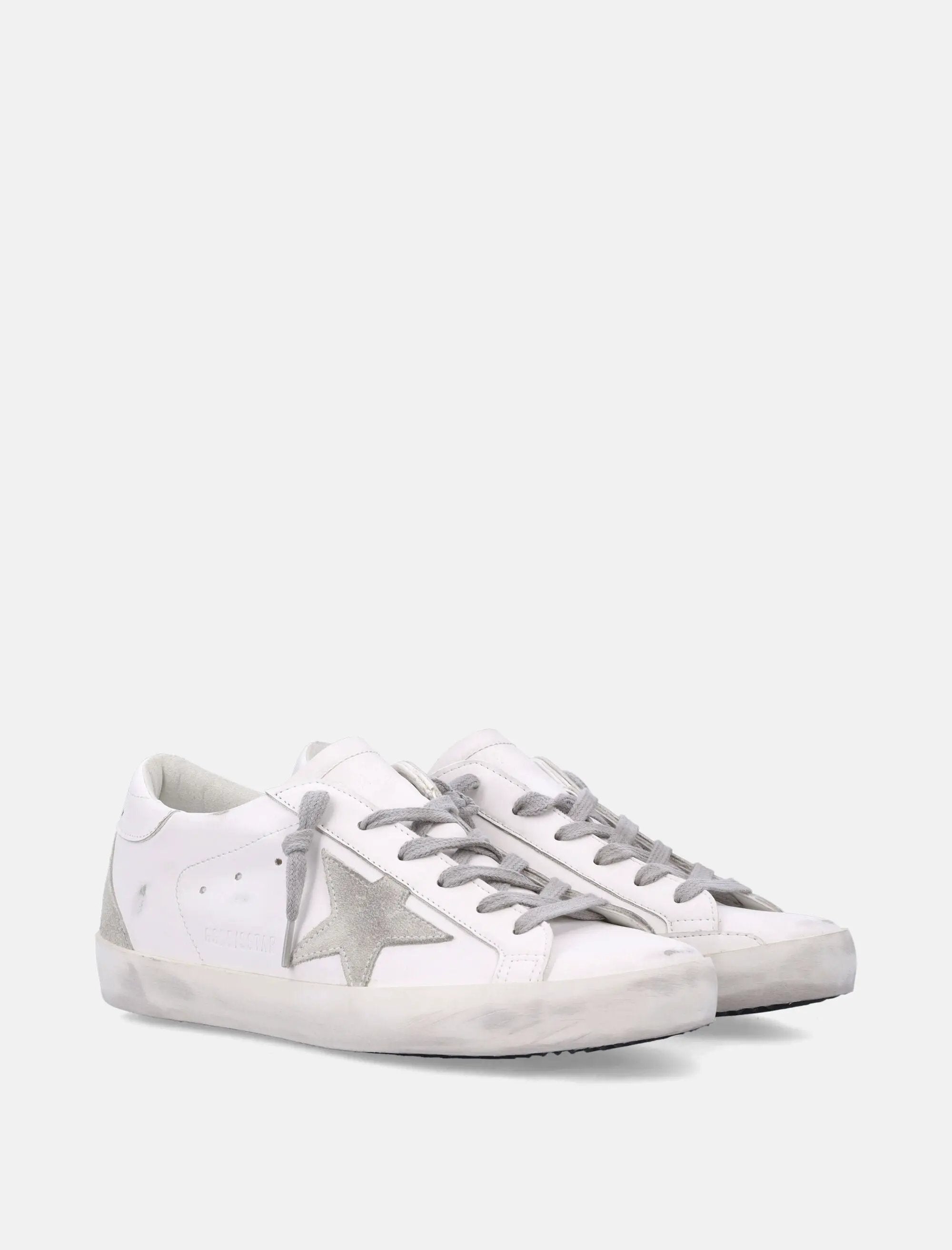 Оригінальна Super Star Bio White Womans Sneakers With Suede Star Golden goose – детальний вид