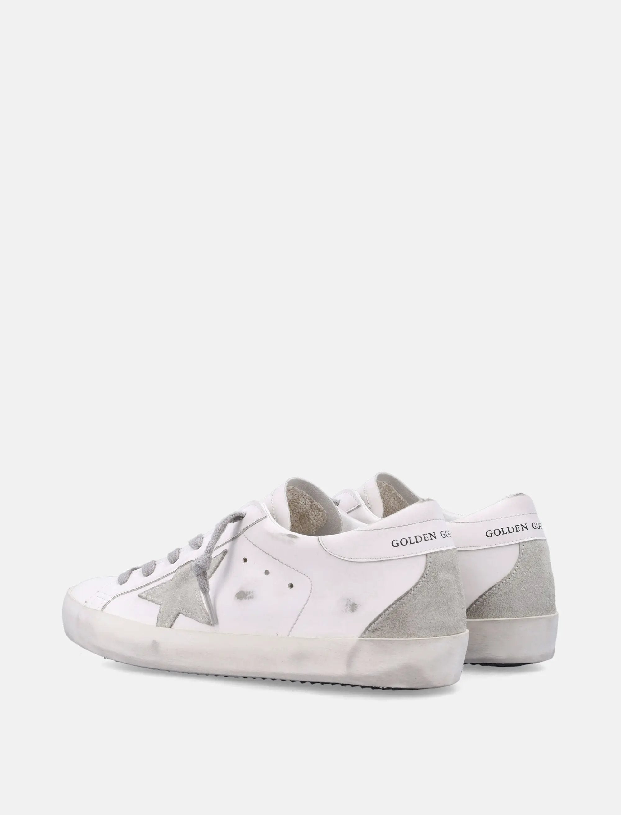 Оригінальна Super Star Bio White Womans Sneakers With Suede Star Golden goose – збільшений вид