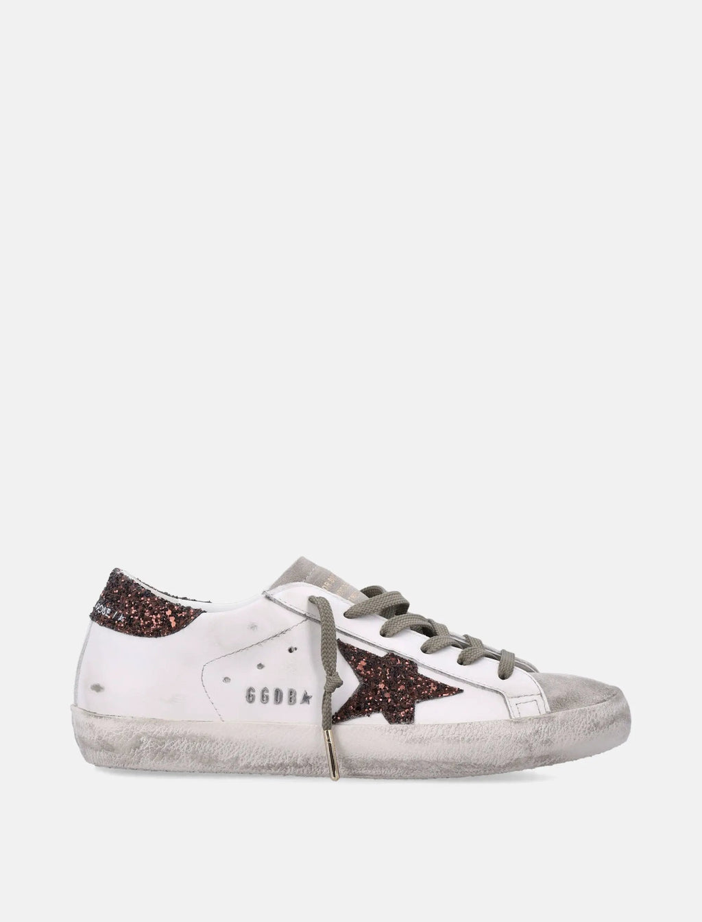 Оригінальна Super Star Womans Sneakers With Glitter Star Golden goose – боковий вид
