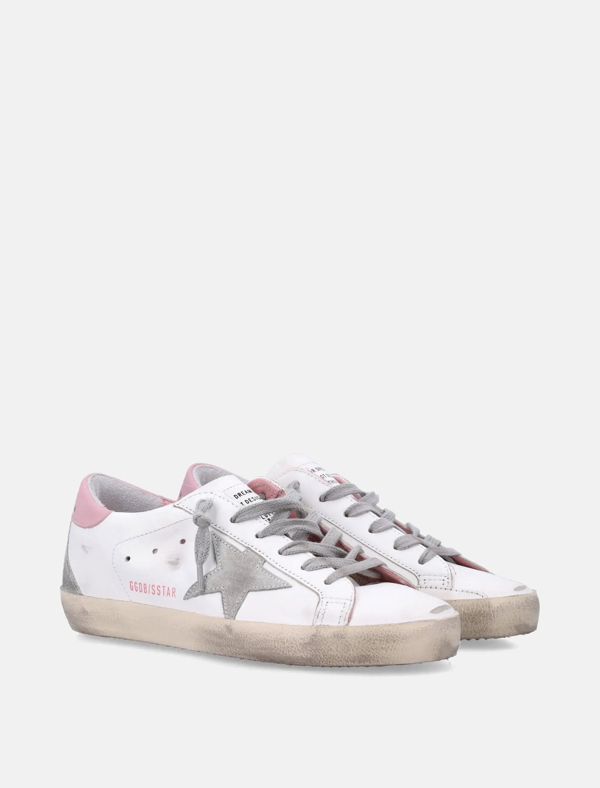 Leather Super-Star Classic Womans Sneakers White-Pink Golden goose оригінал – Купити в Україні – детальний вид