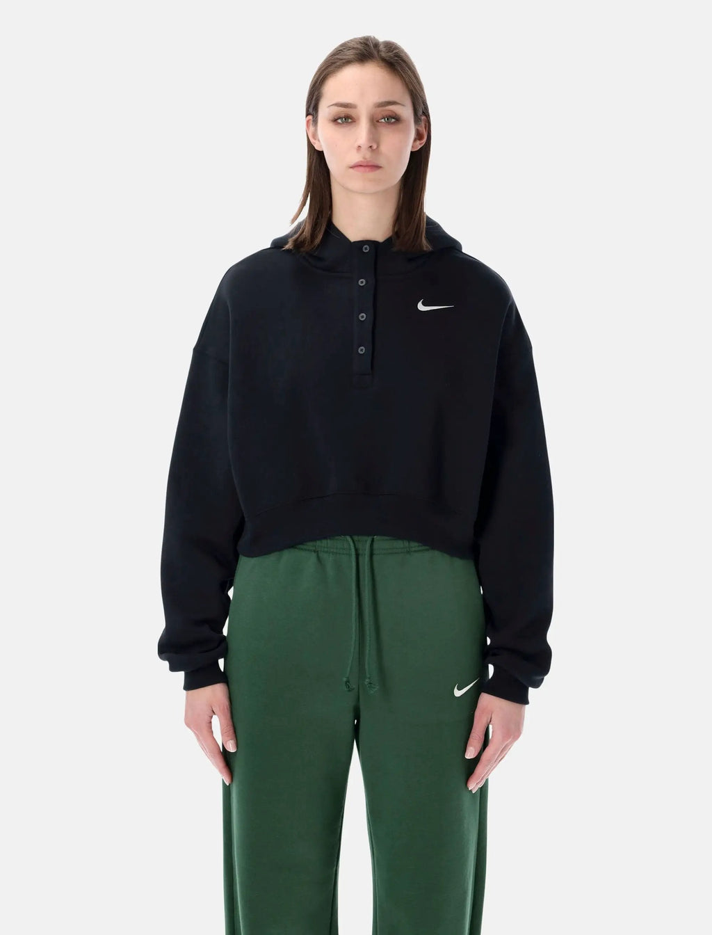 Оригінальна Oversized Cropped Hoodie Nike – боковий вид