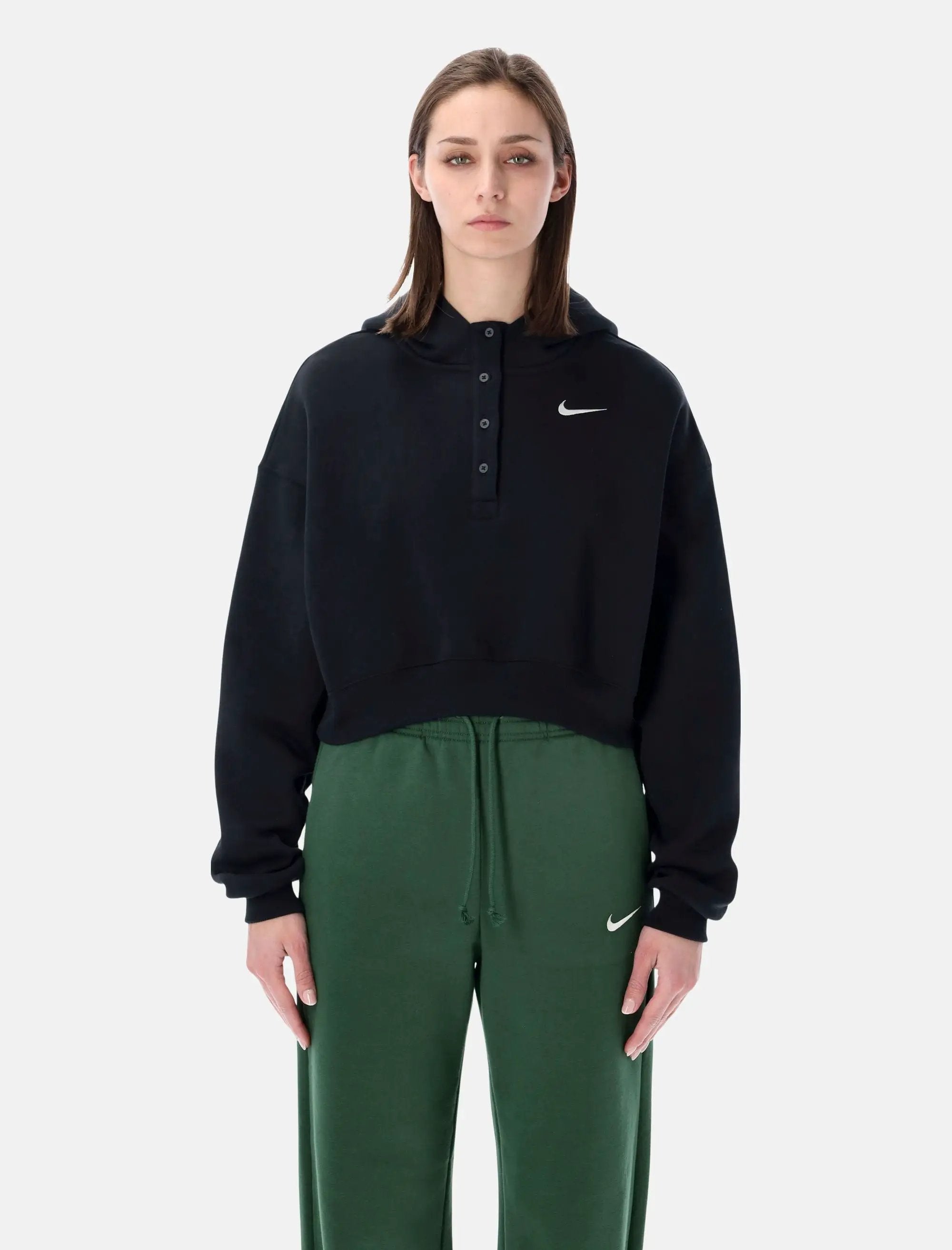 Оригінальна Oversized Cropped Hoodie Nike – боковий вид - NIKE