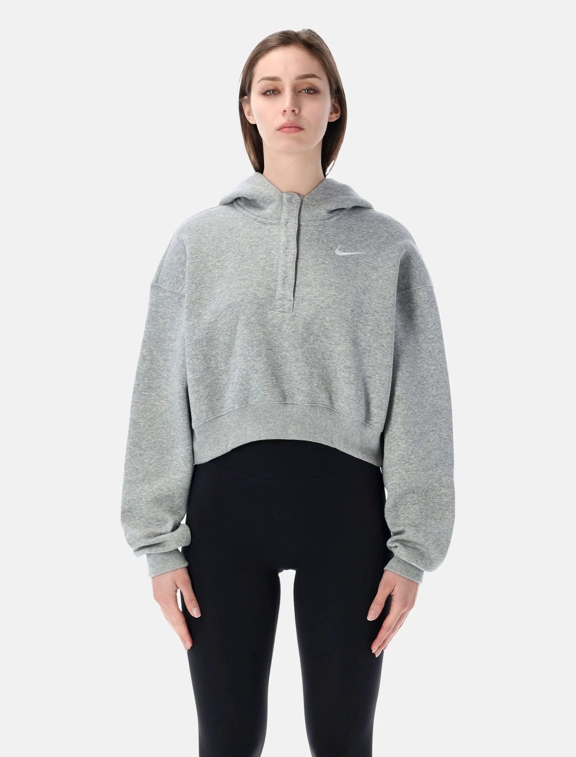 Оригінальна Oversized Cropped Hoodie Nike – боковий вид - NIKE
