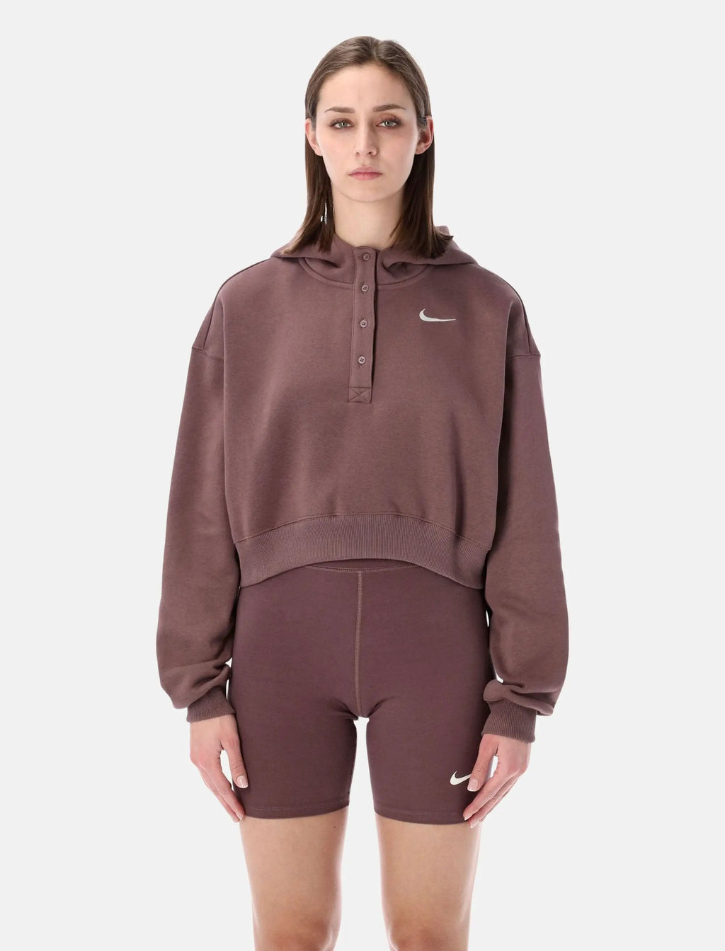 Оригінальна Oversized Cropped Hoodie Nike – боковий вид