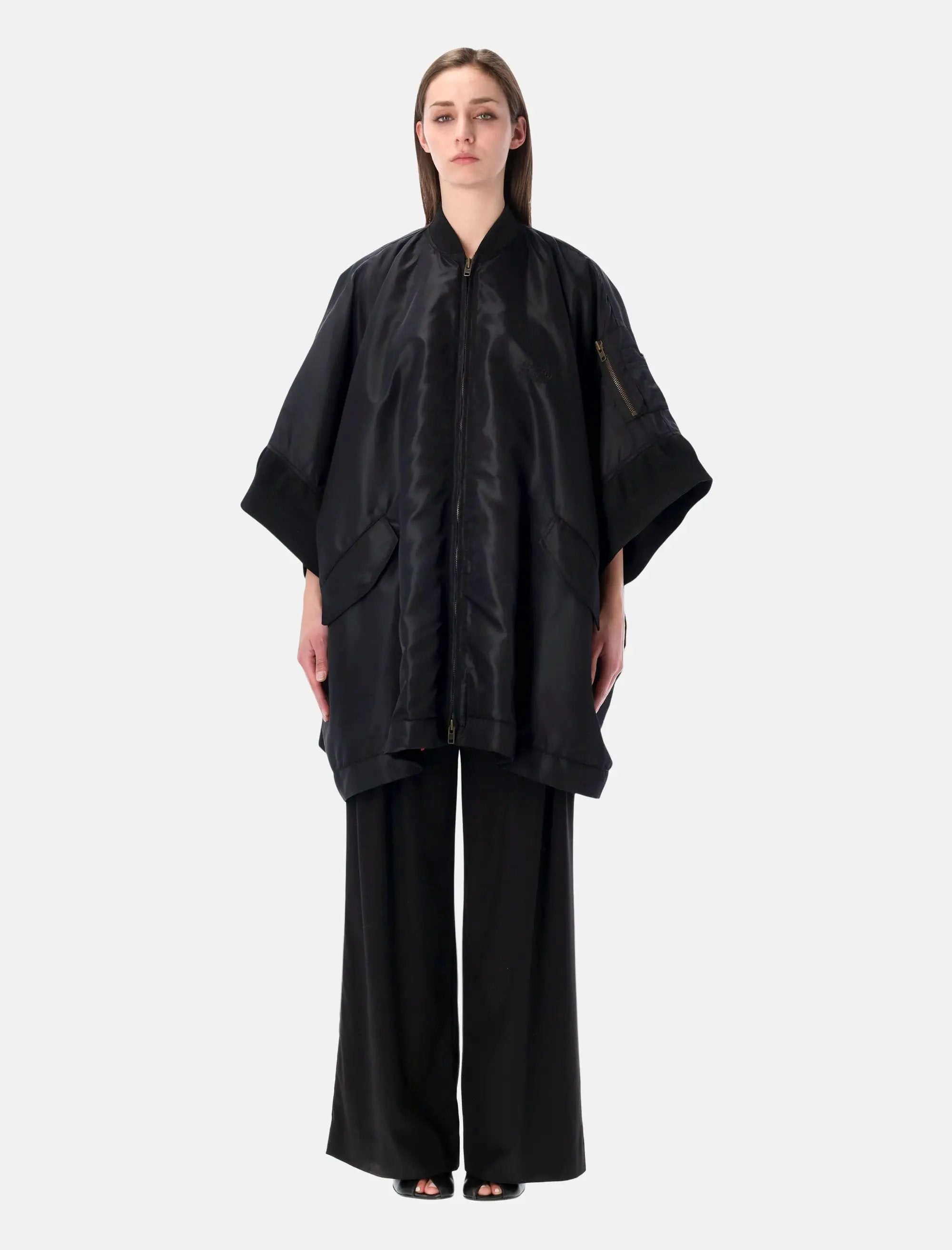 Oversized Bomber Cape Maison margiela – Гарантія оригінальності – боковий вид