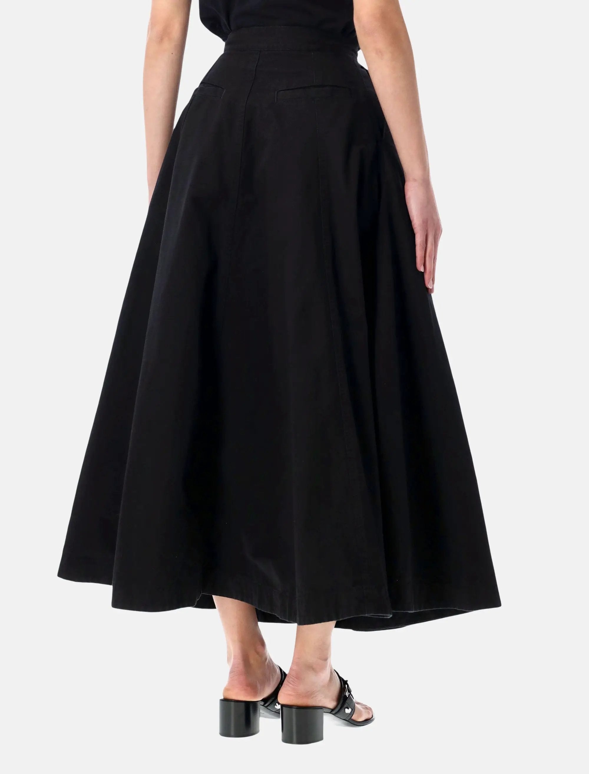 Godet Maxi Skirt Balenciaga оригінал – Купити в Україні – вид ззаду