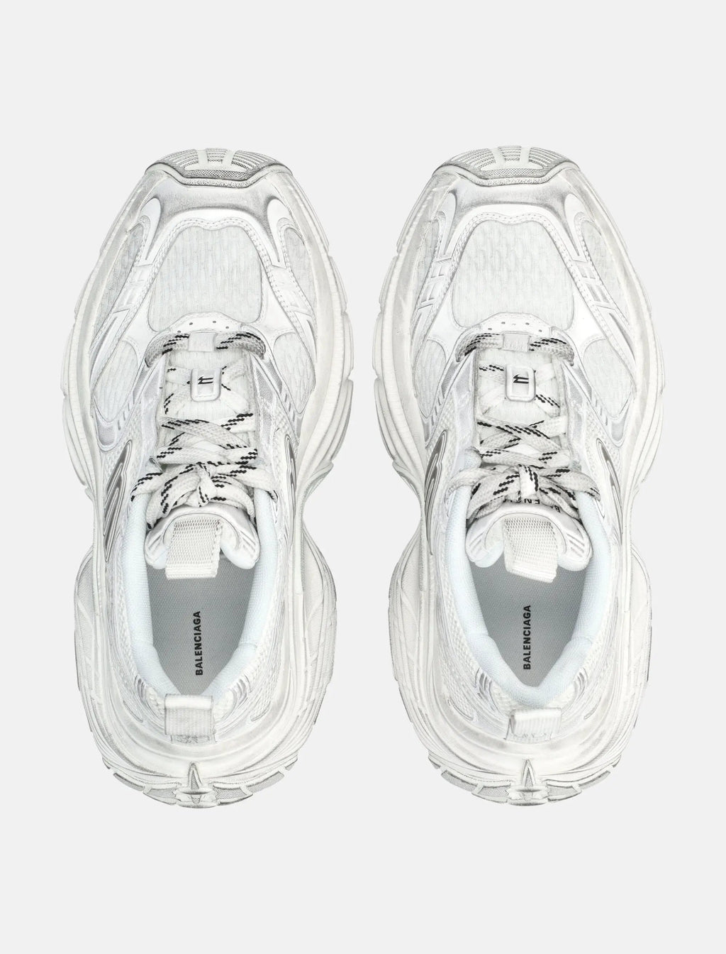 6xl White Womans Sneakers Balenciaga – Гарантія оригінальності – вид ззаду