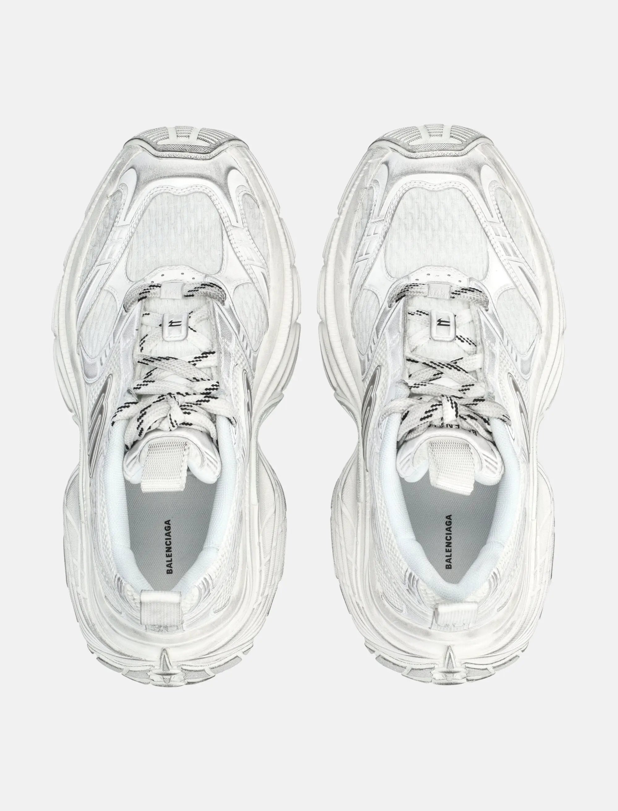 6xl White Womans Sneakers Balenciaga – Гарантія оригінальності – вид ззаду