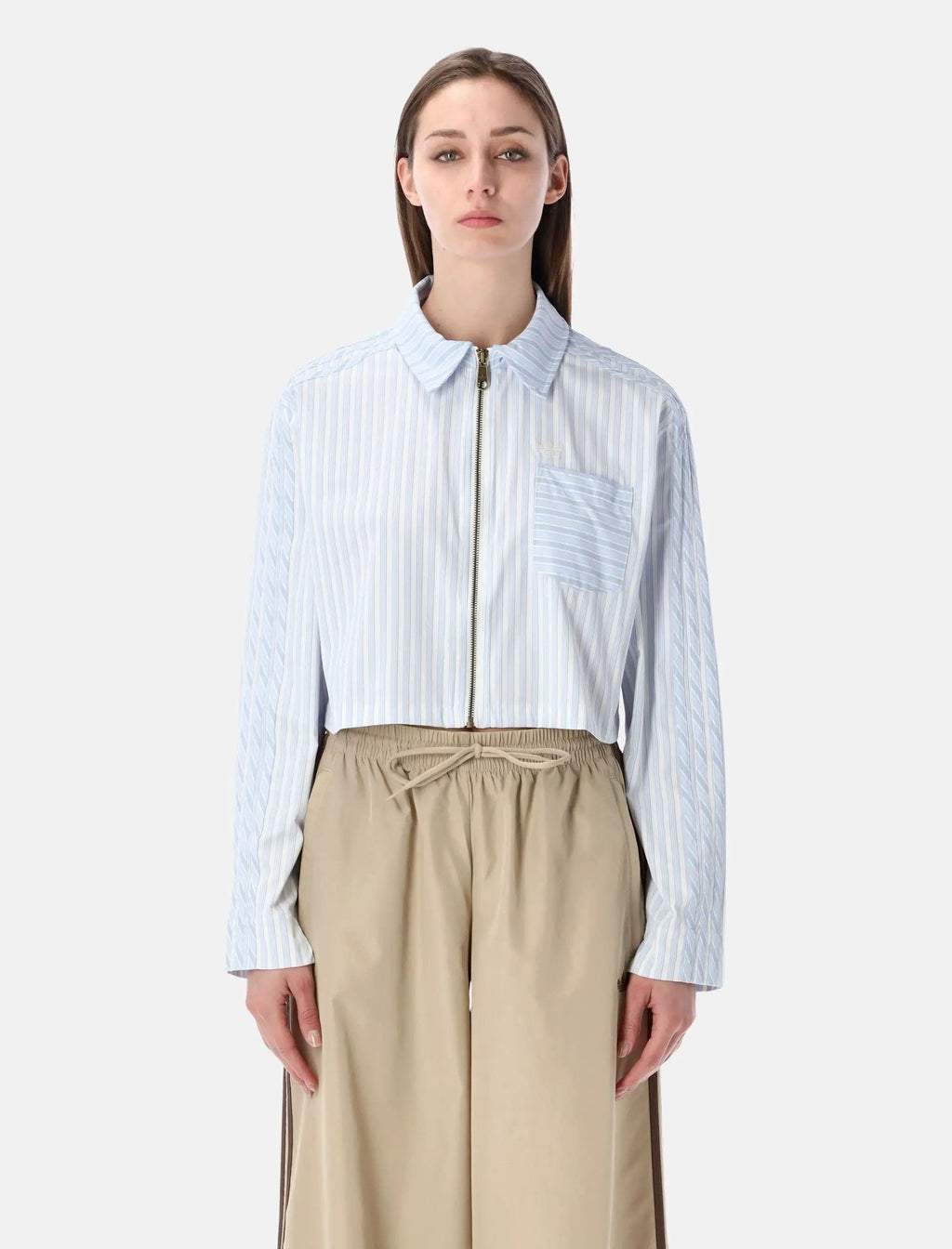 Poplin Zip Shirt Adidas – Гарантія оригінальності – боковий вид