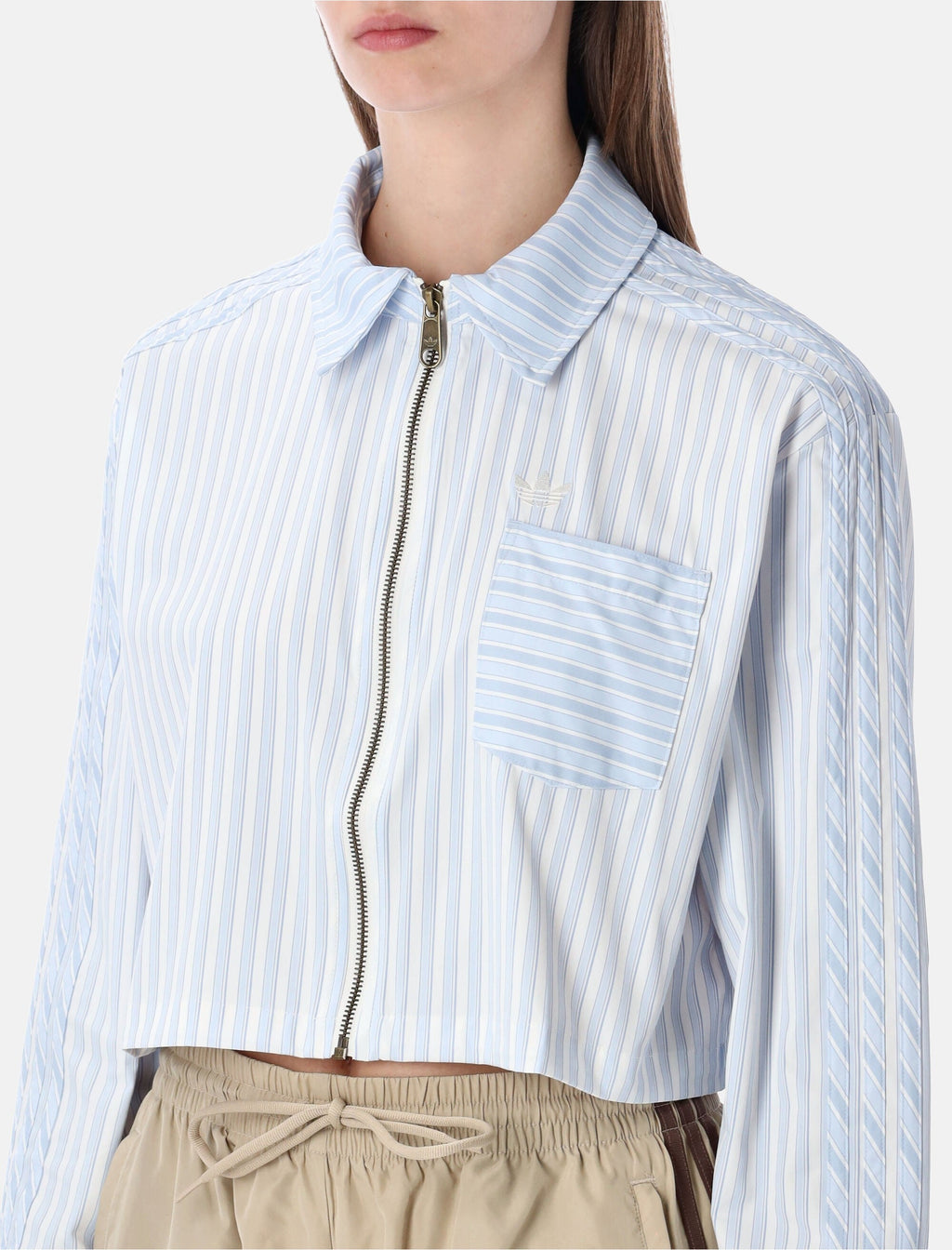 Poplin Zip Shirt Adidas – Гарантія оригінальності – вид ззаду