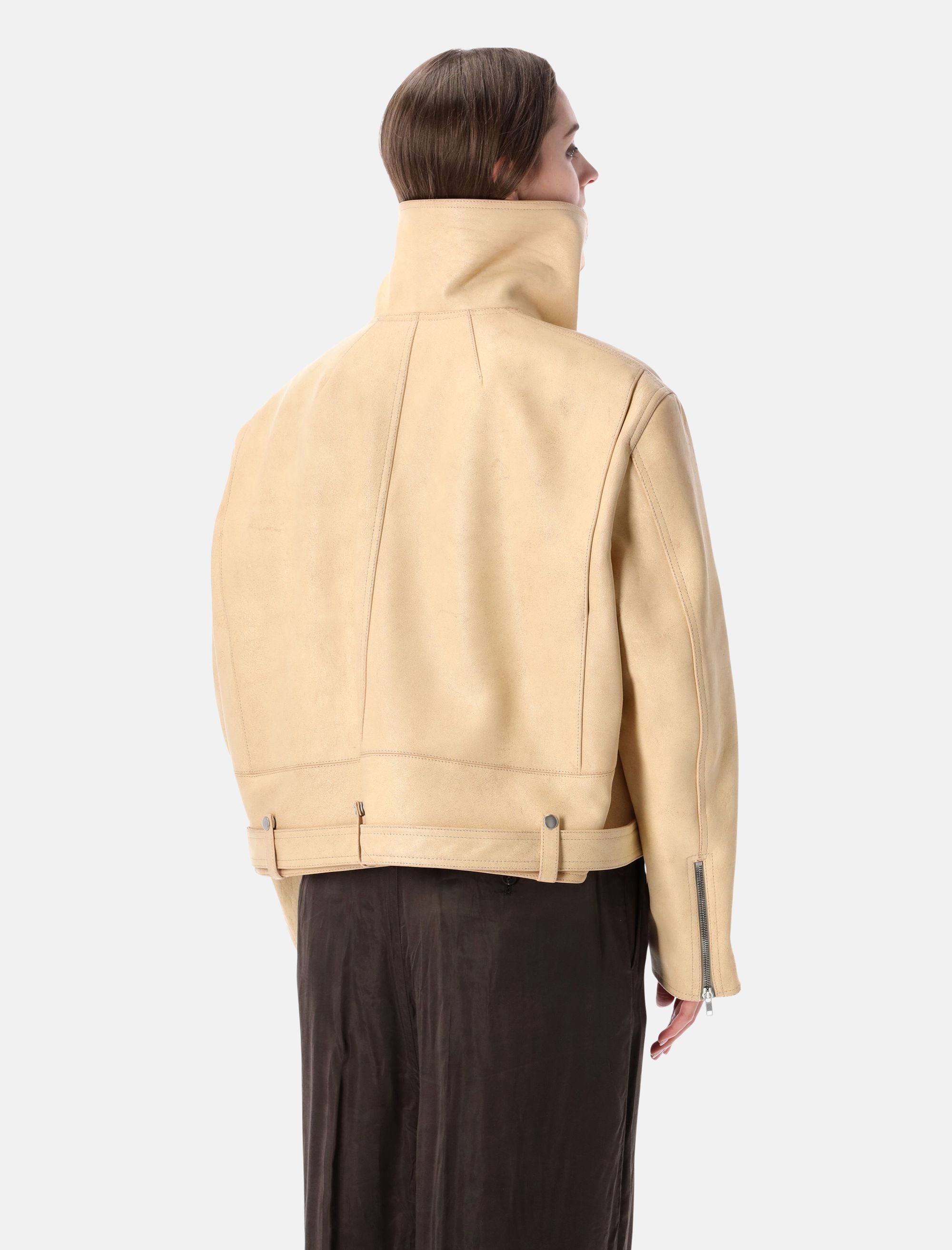 Biker Jumbo Stooges Leather Jacket Rick owens – Гарантія оригінальності – вид ззаду