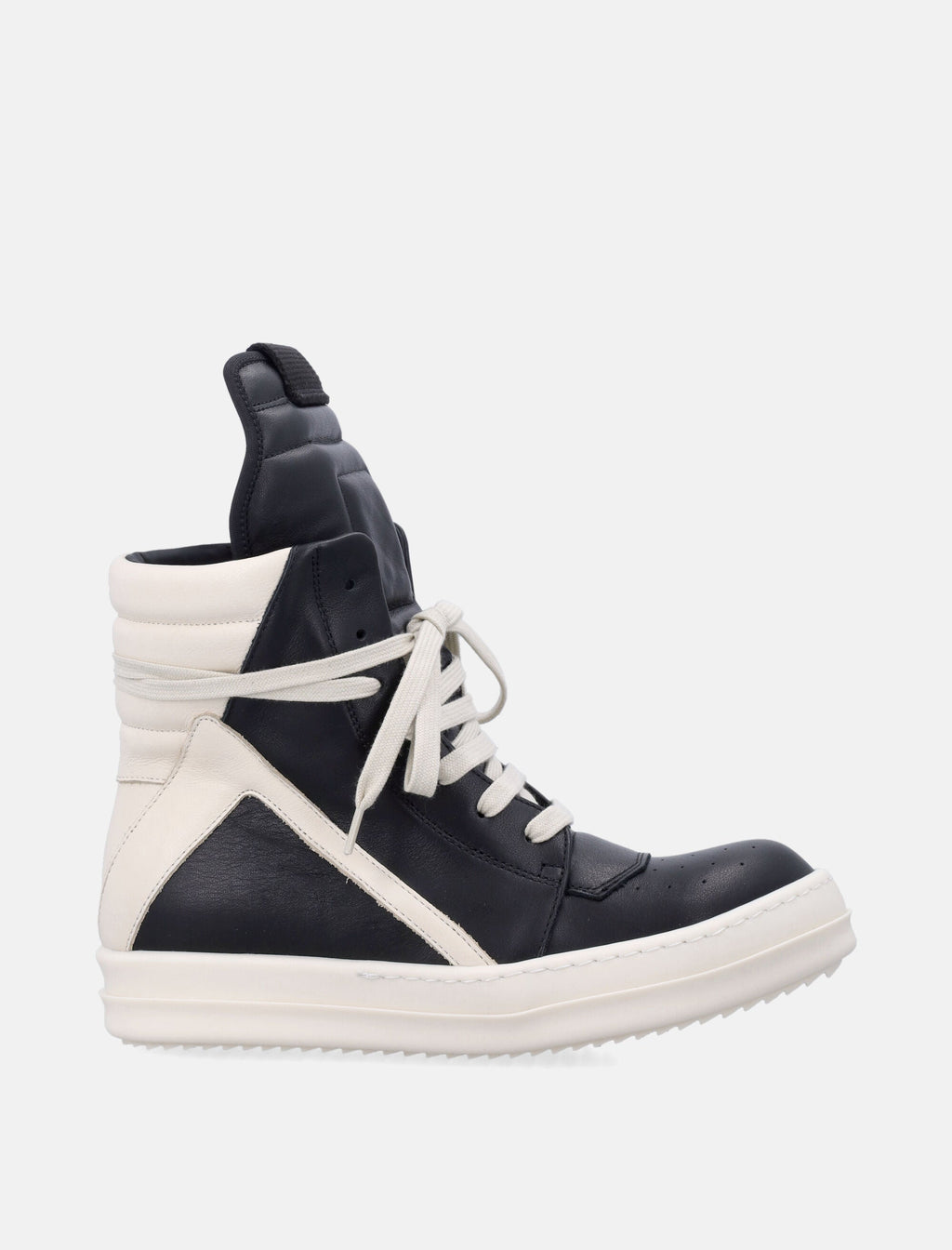 Temple Geobasket Leather Womans Sneakers Rick owens – Гарантія оригінальності – боковий вид