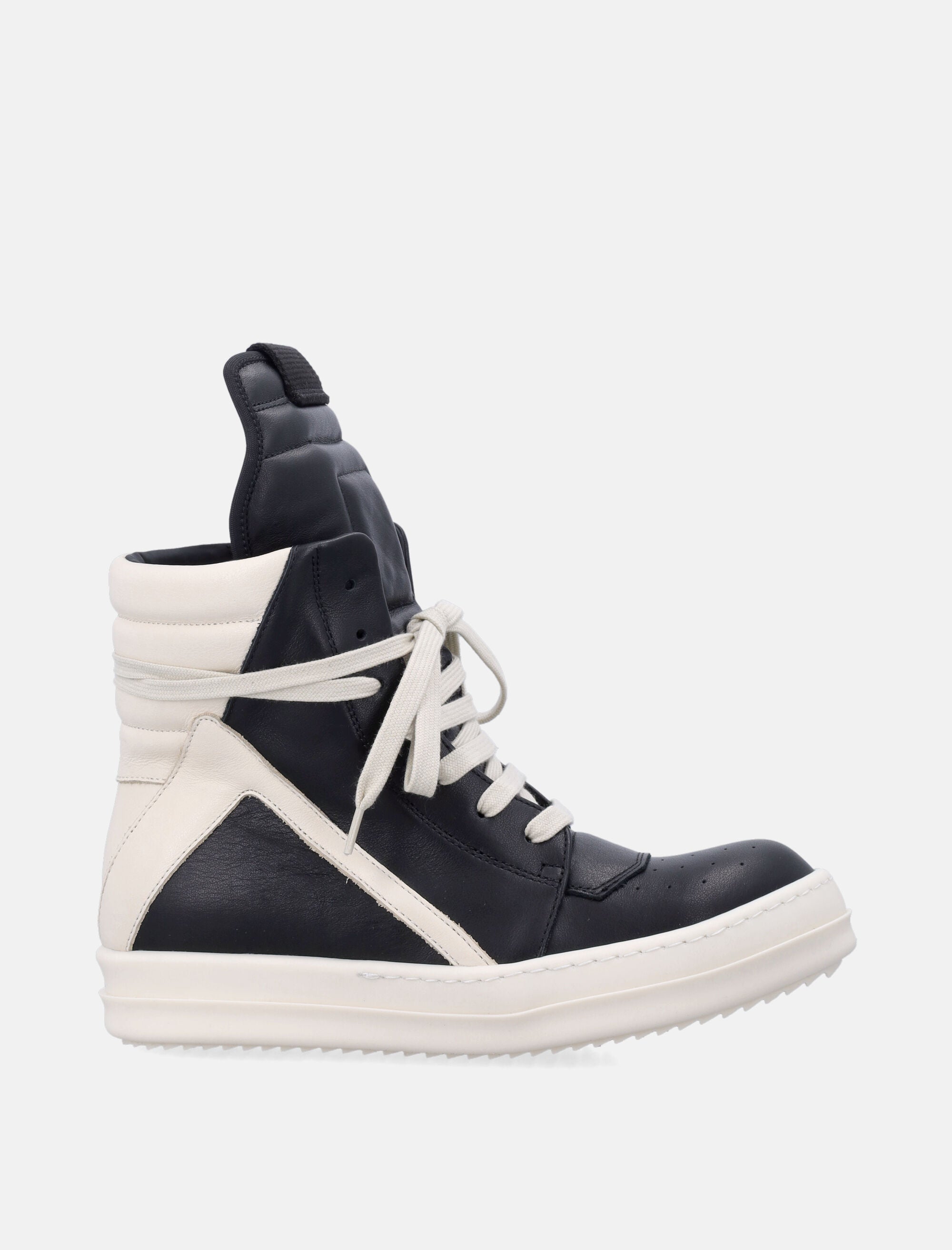 Temple Geobasket Leather Womans Sneakers Rick owens – Гарантія оригінальності – боковий вид