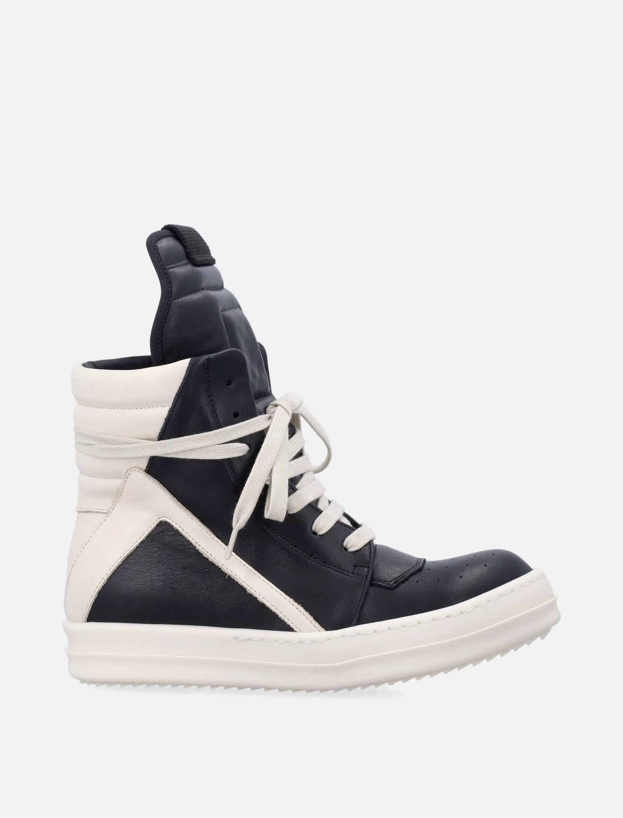 Temple Geobasket Leather Womans Sneakers Rick owens – Гарантія оригінальності – боковий вид