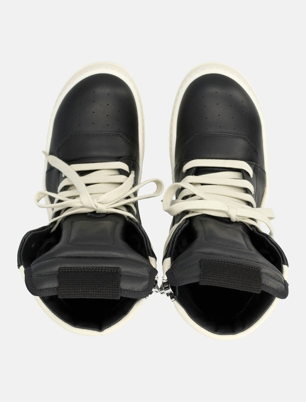 Temple Geobasket Leather Womans Sneakers Rick owens – Гарантія оригінальності – вид ззаду