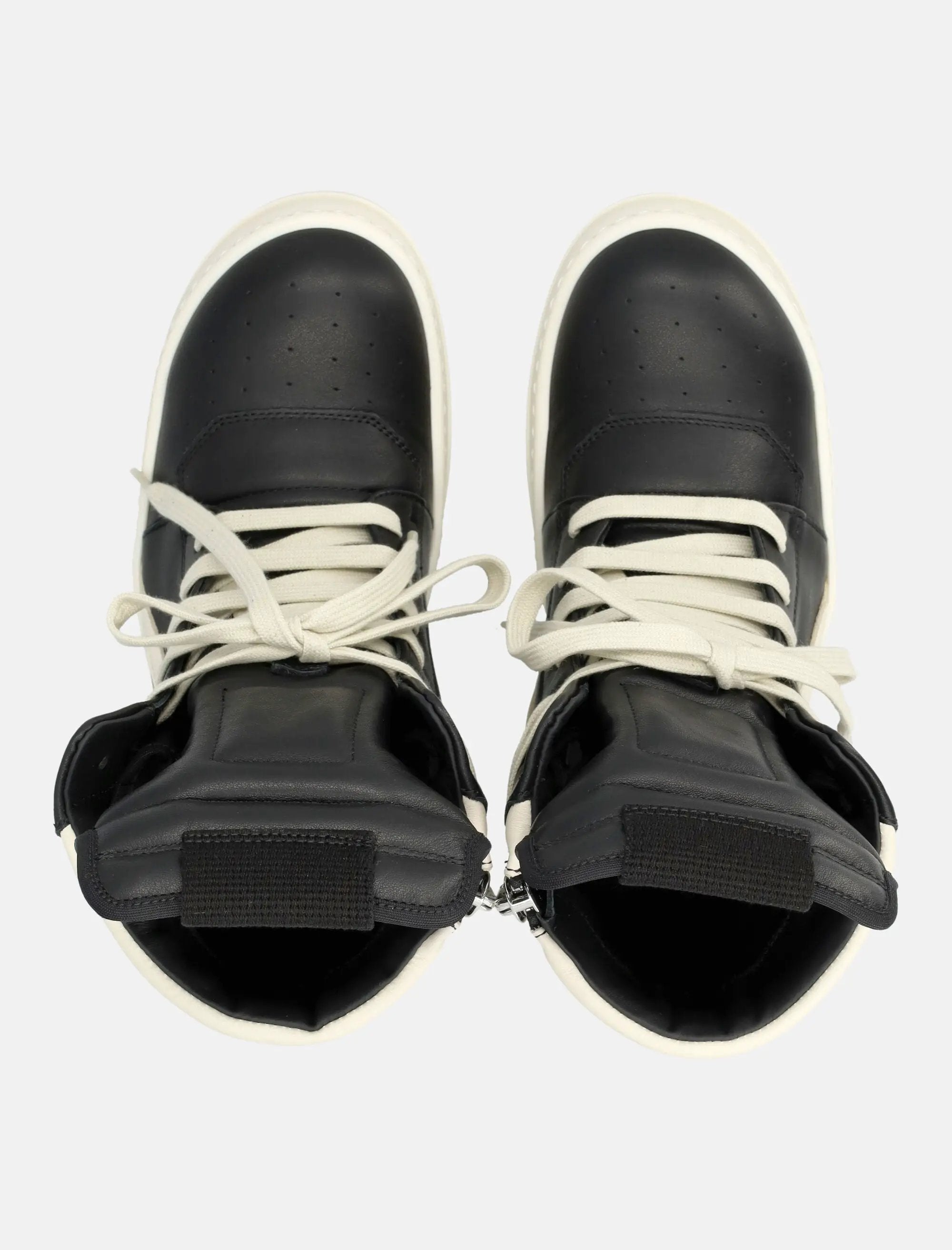 Temple Geobasket Leather Womans Sneakers Rick owens – Гарантія оригінальності – вид ззаду