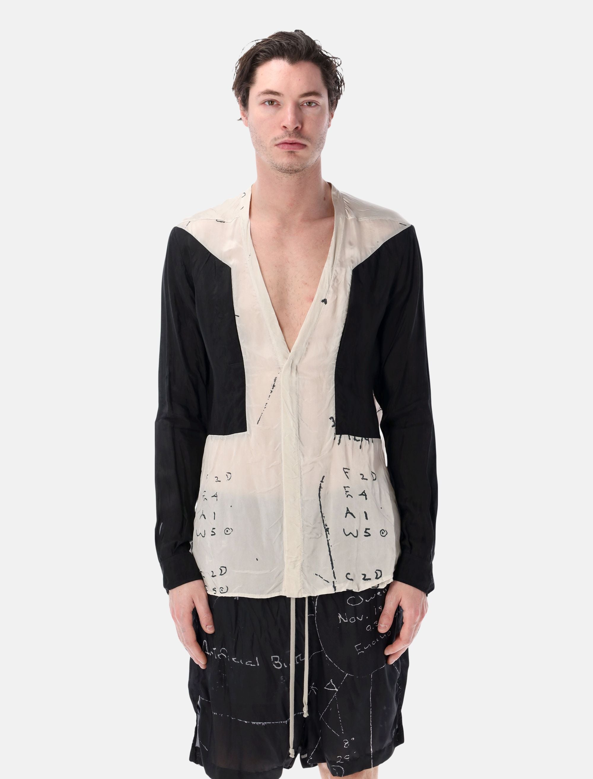 Оригінальна Larry Fogpocket Shirt Rick owens – боковий вид
