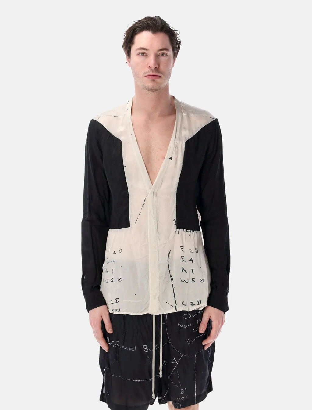 Оригінальна Larry Fogpocket Shirt Rick owens – боковий вид