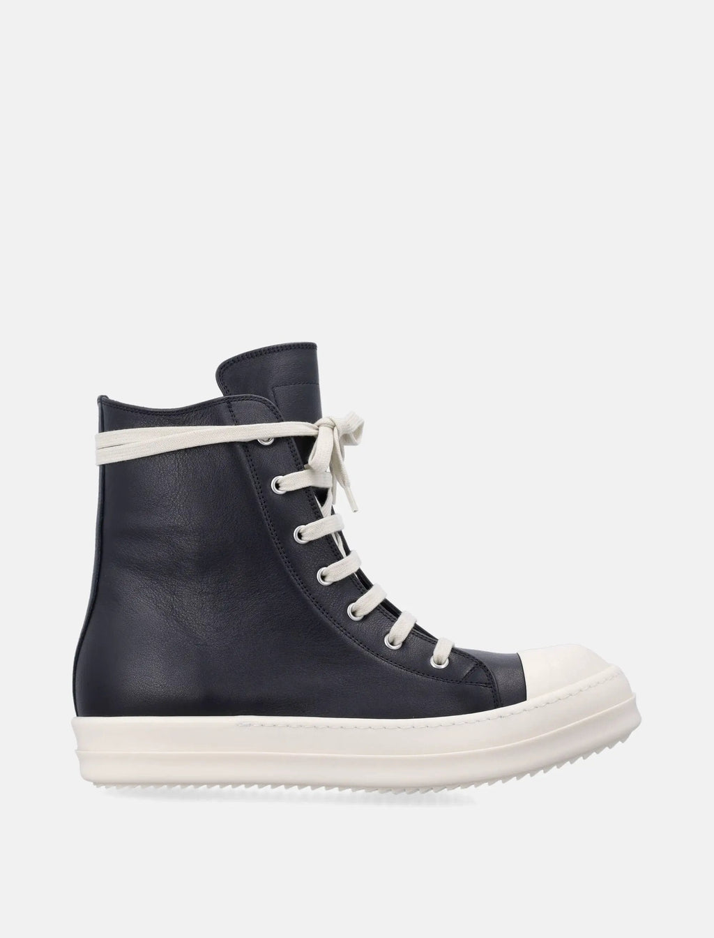 Оригінальна Leather Temple High Sneakers Rick owens – боковий вид