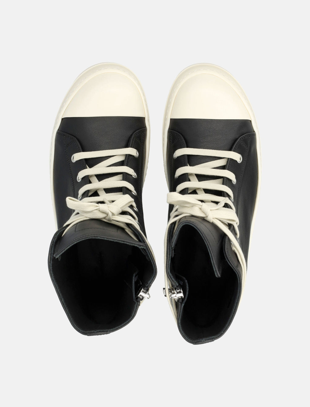 Оригінальна Leather Temple High Sneakers Rick owens – боковий вид