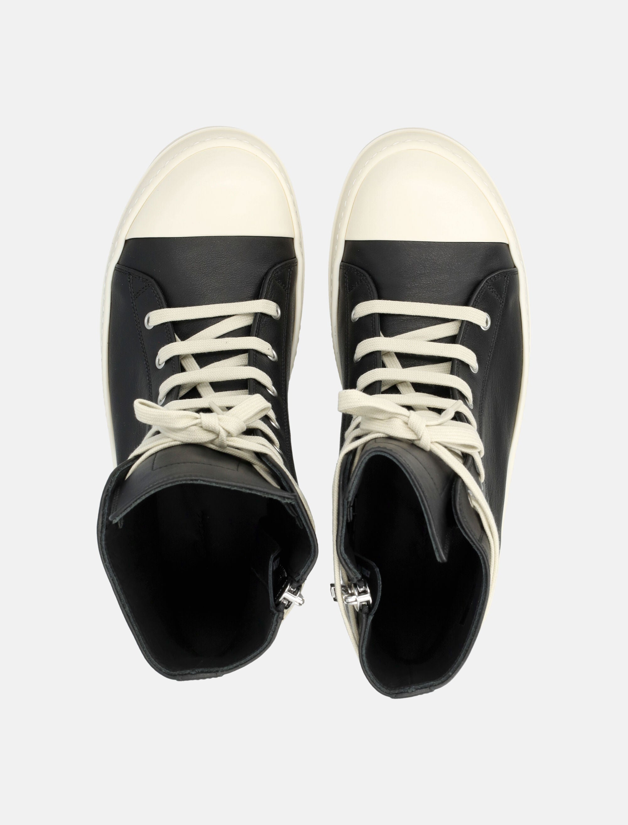 Оригінальна Leather Temple High Sneakers Rick owens – боковий вид