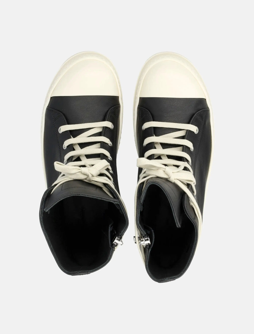Оригінальна Leather Temple High Sneakers Rick owens – вид ззаду