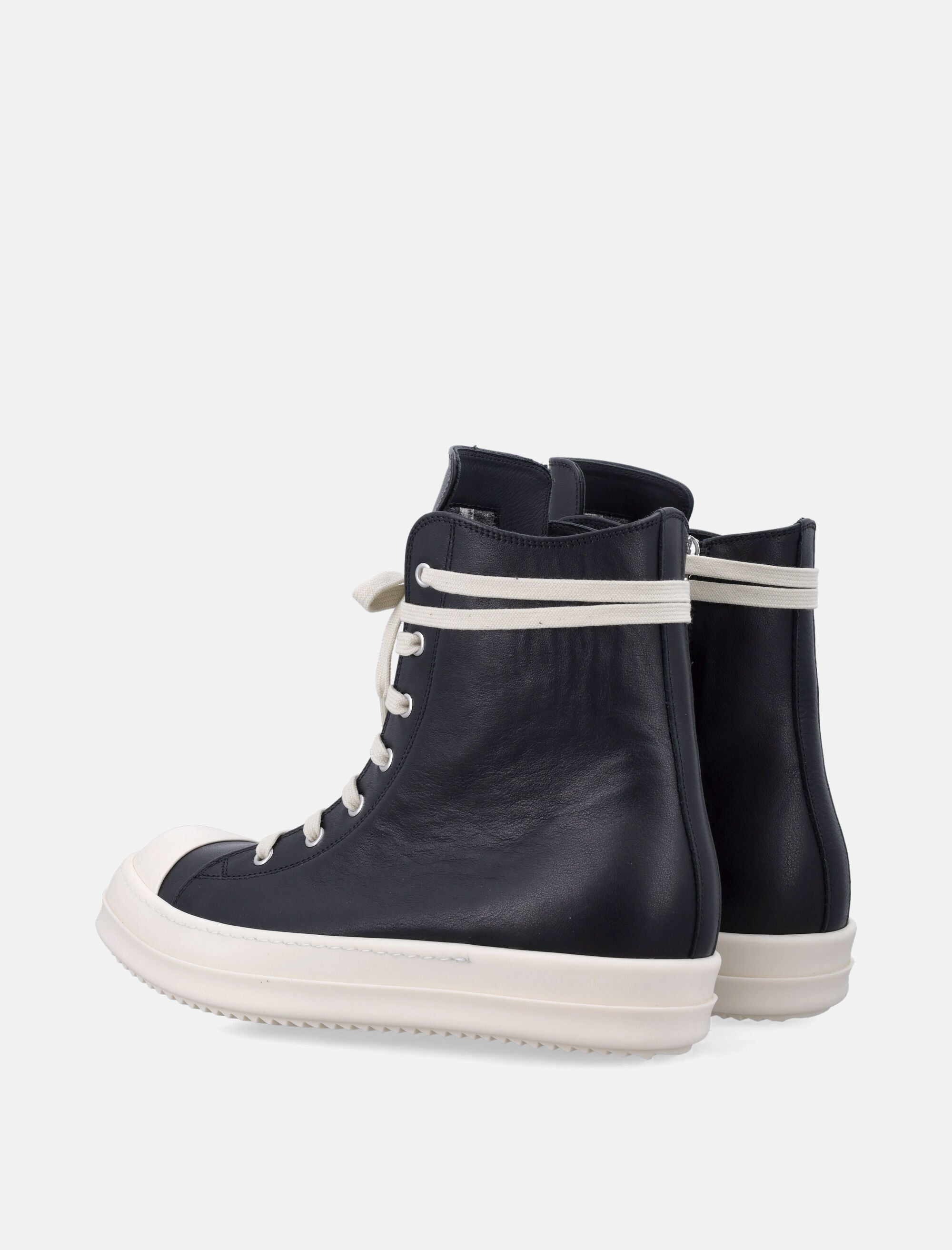 Оригінальна Leather Temple High Sneakers Rick owens – вид ззаду