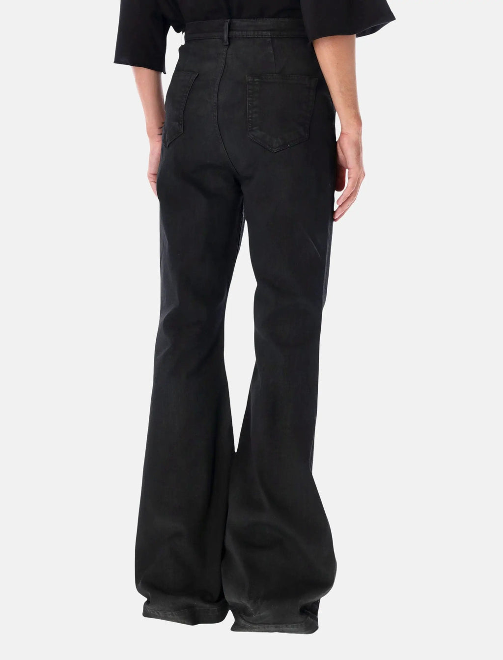 Coated Denim Bolan Bootcut Jeans Rick owens – Гарантія оригінальності – вид ззаду