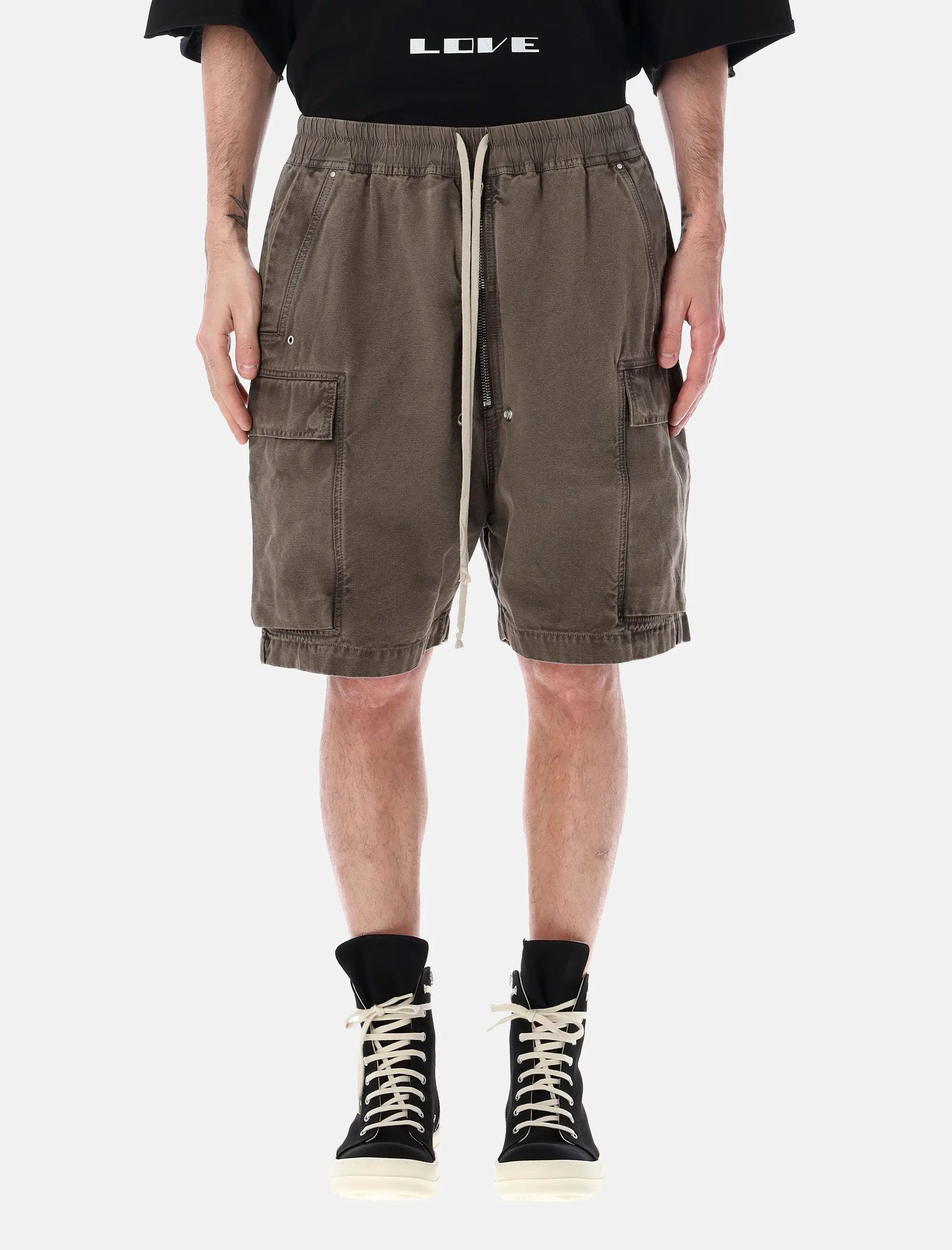 Оригінальна Cargobela Cargo Shorts Rick owens – боковий вид