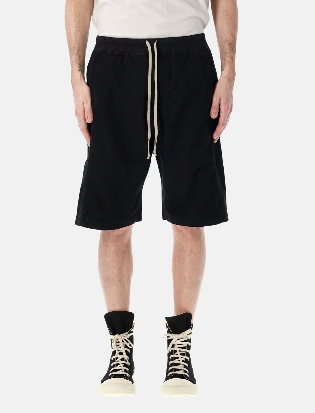 Wide Pusher Shorts Rick owens – Гарантія оригінальності – боковий вид