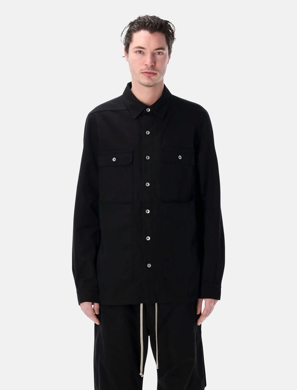 Cotton Outershirt Rick owens – Гарантія оригінальності – боковий вид