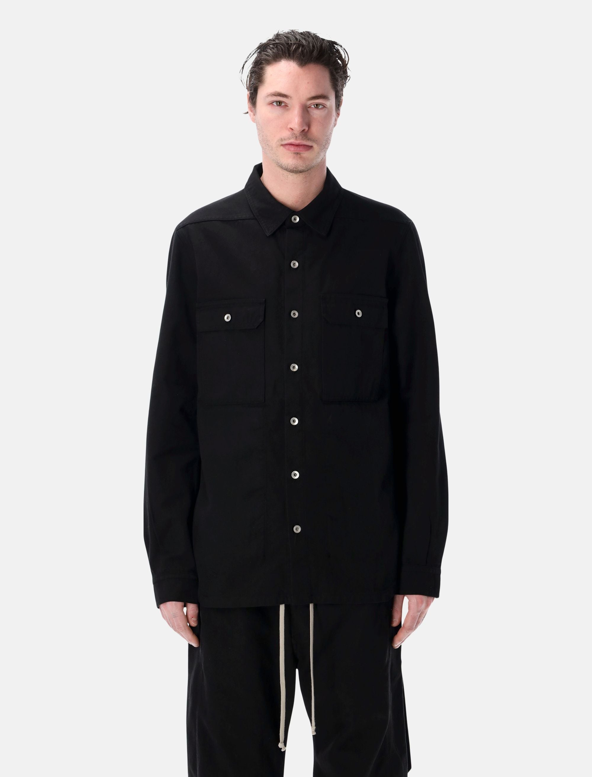 Cotton Outershirt Rick owens – Гарантія оригінальності – боковий вид