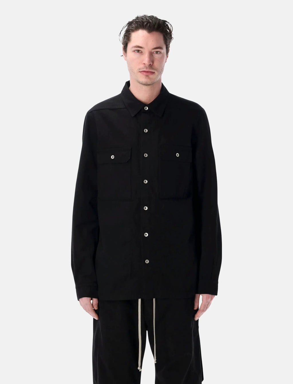 Cotton Outershirt Rick owens – Гарантія оригінальності – боковий вид