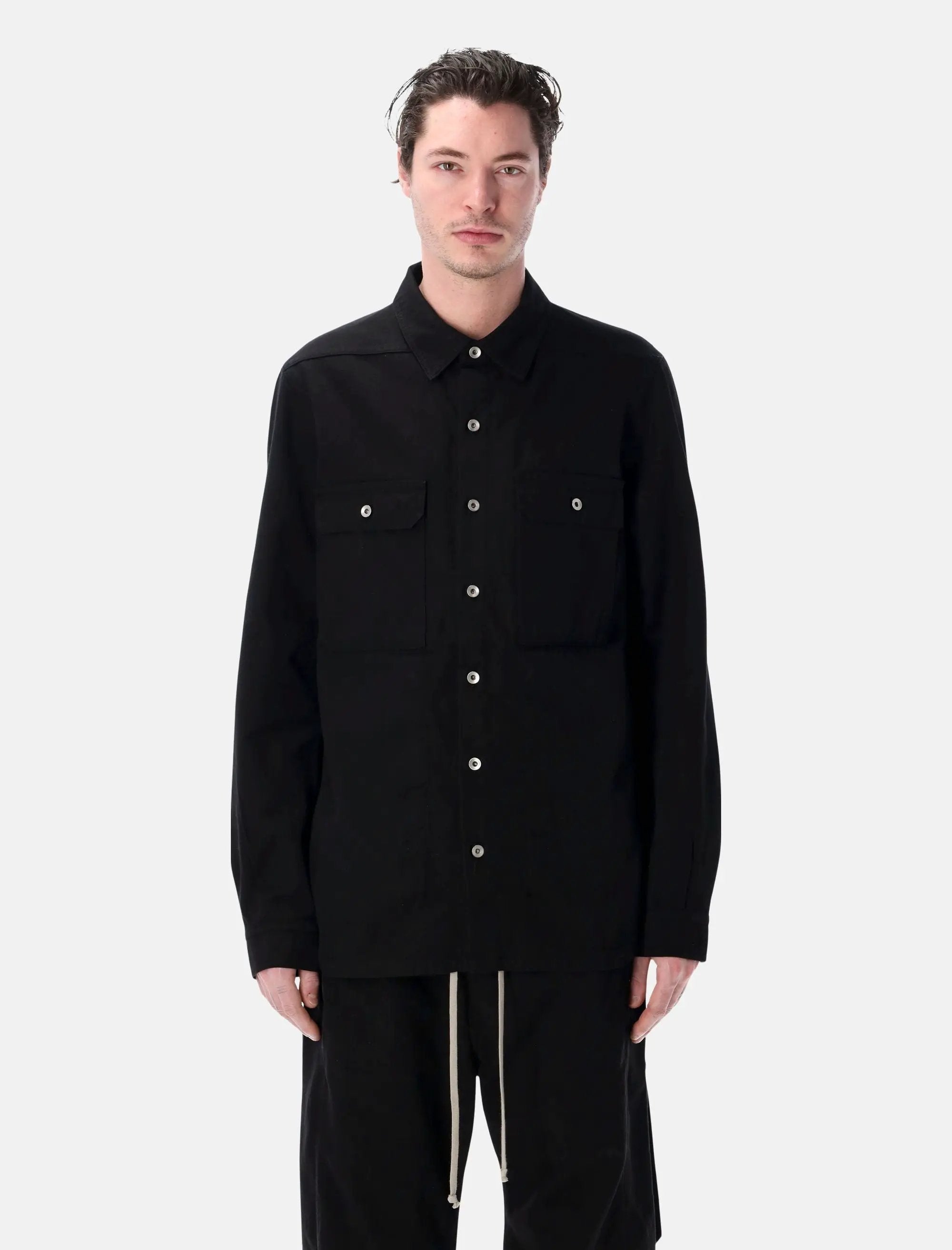 Cotton Outershirt Rick owens – Гарантія оригінальності – боковий вид
