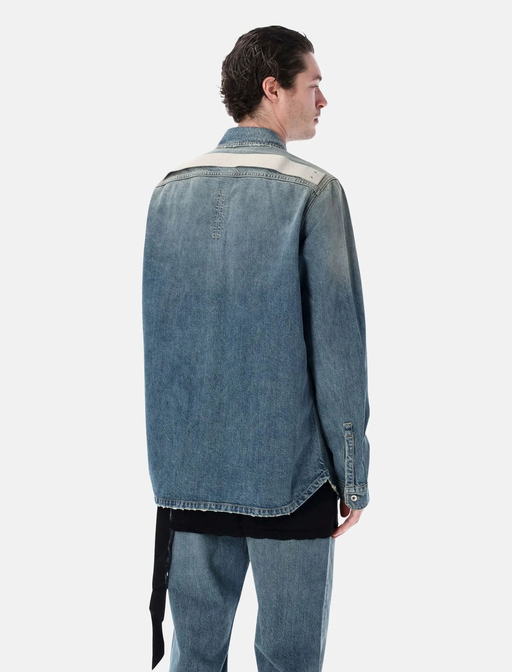 Denim Outershirt Rick owens – Гарантія оригінальності – вид ззаду