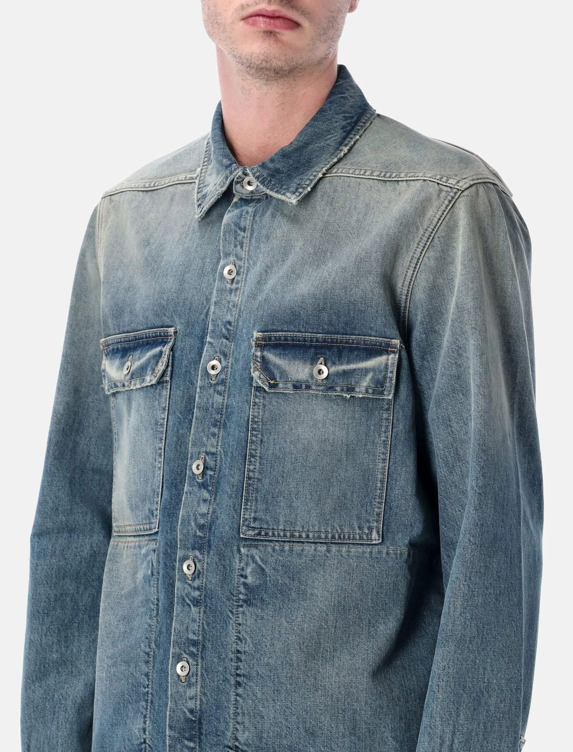 Denim Outershirt Rick owens – Гарантія оригінальності – детальний вид