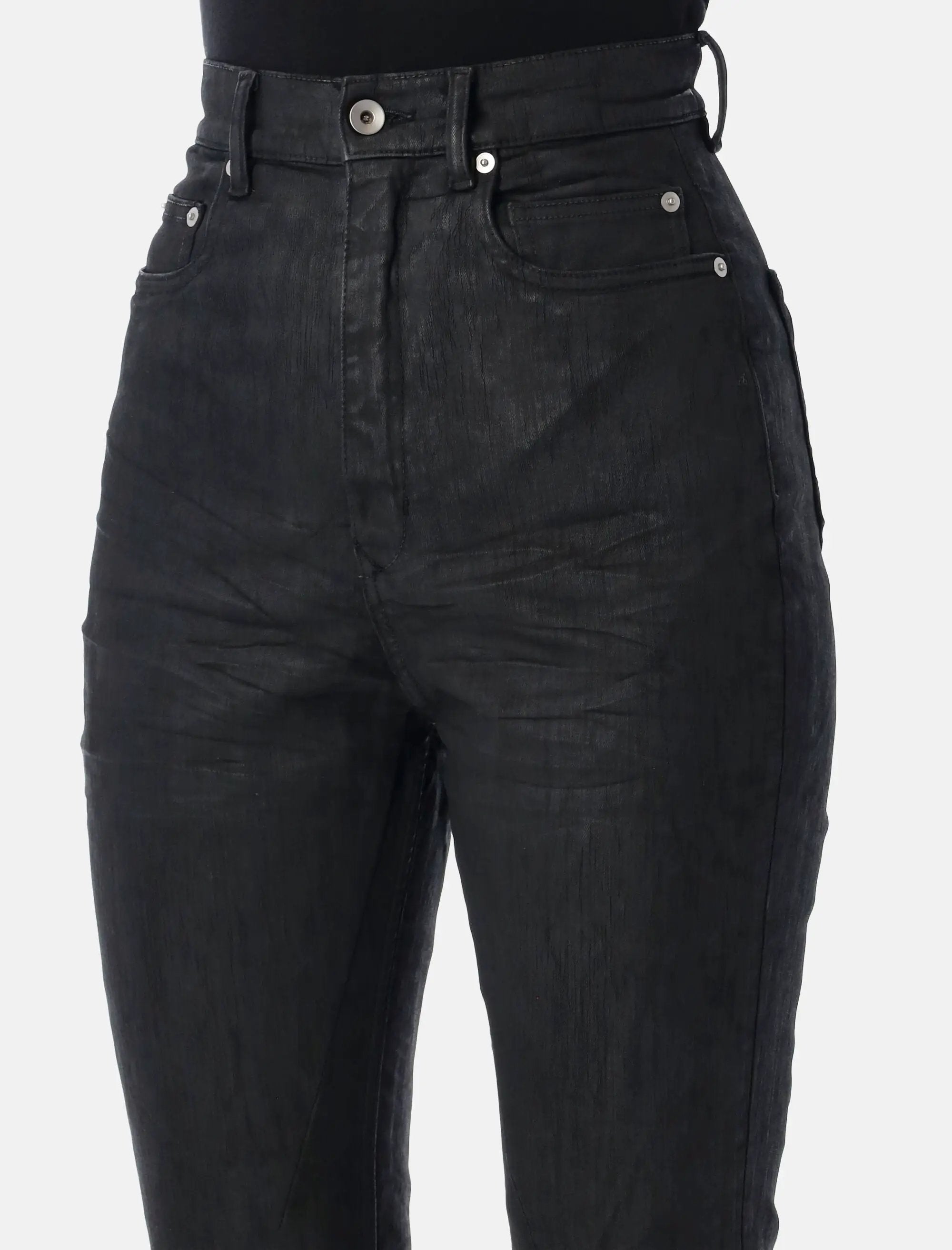 Bolan Bootcut Black Waxed Jeans Rick owens оригінал – Купити в Україні – детальний вид