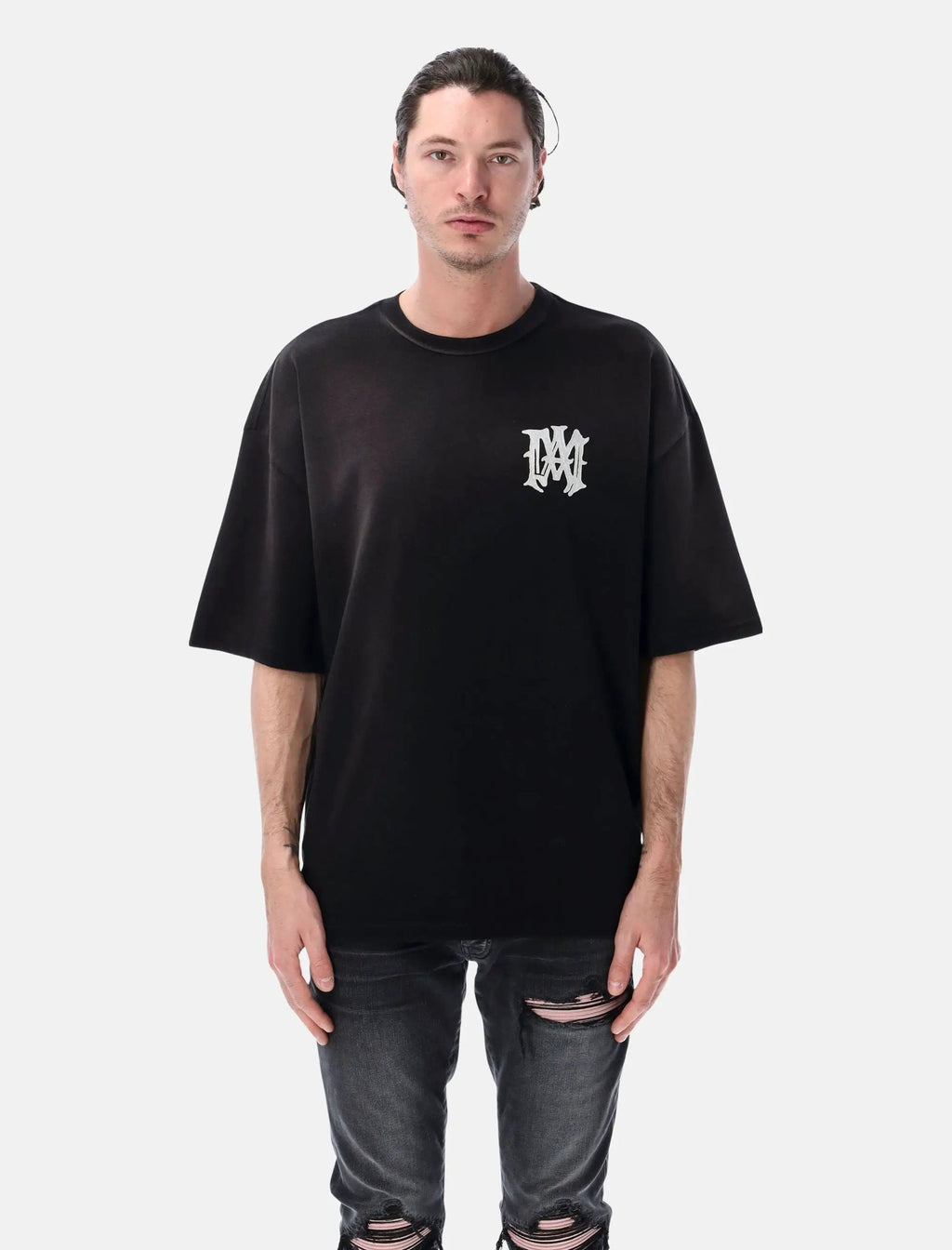 Hollywood Oversized Cotton Tee Amiri оригінал – Купити в Україні – боковий вид