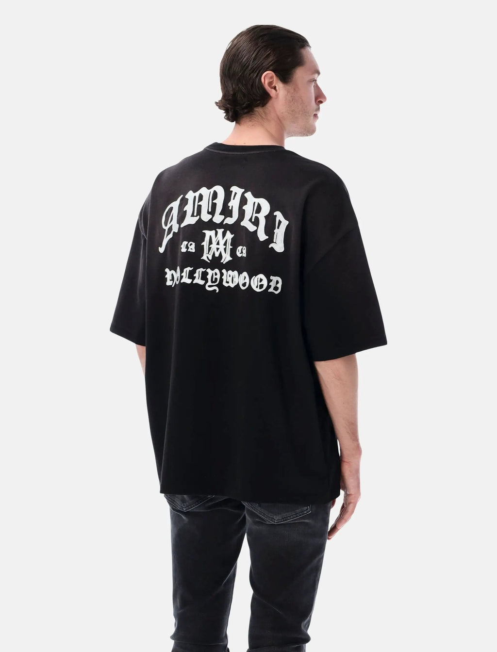 Hollywood Oversized Cotton Tee Amiri оригінал – Купити в Україні – вид ззаду